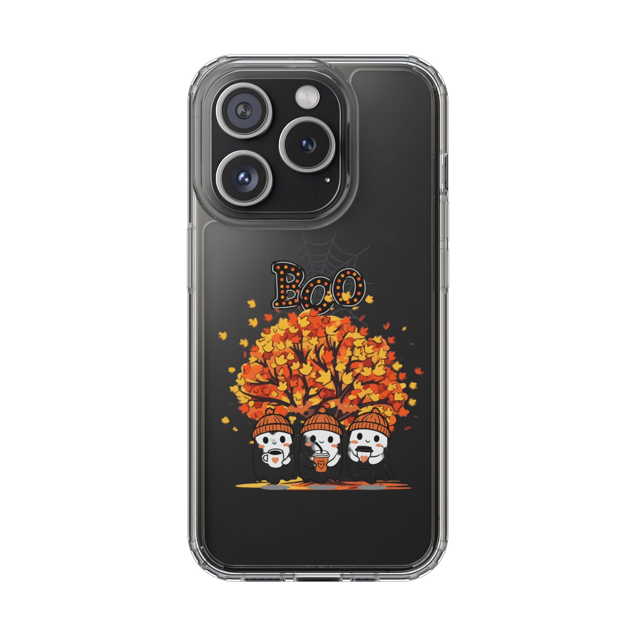 Autumn Ghosts Clear Phone Case - GlamDigitalBossCo
