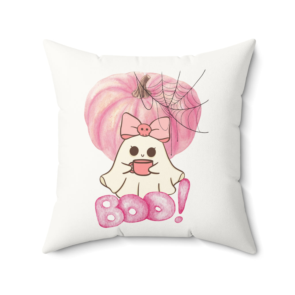 Ghost Boo Square Pillow - GlamDigitalBossCo