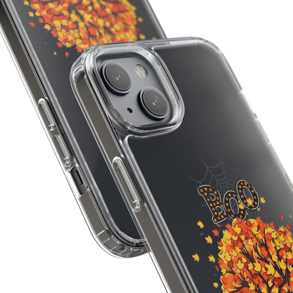 Autumn Ghosts Clear Phone Case - GlamDigitalBossCo