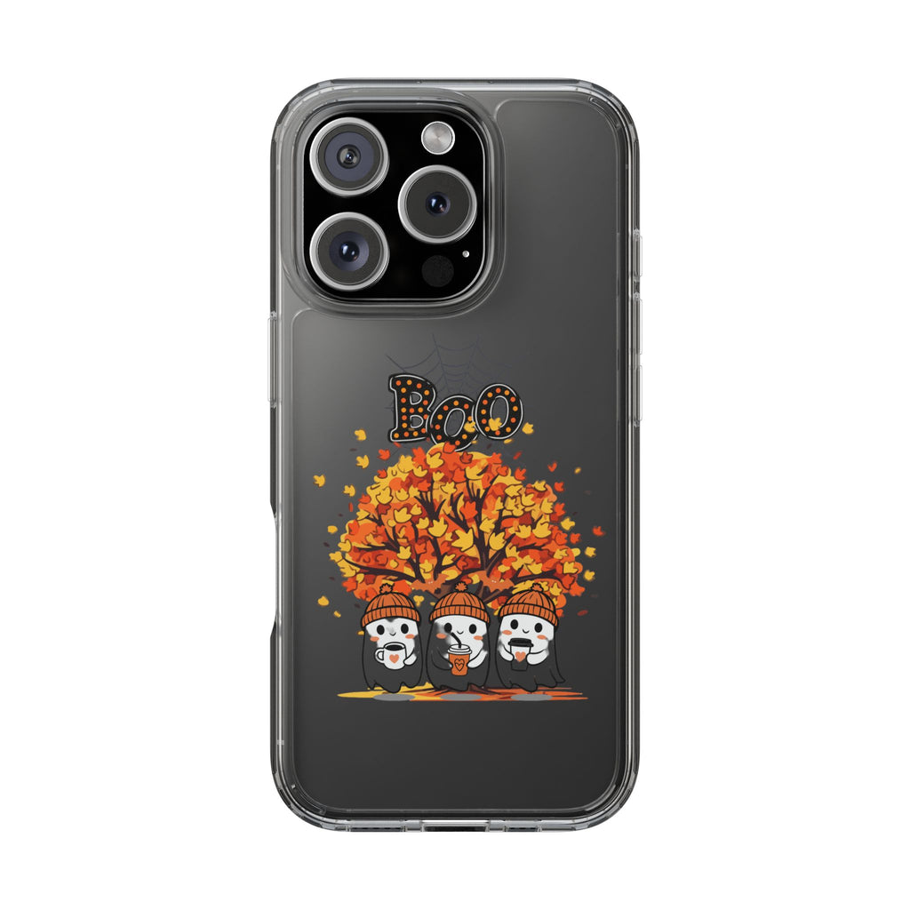 Autumn Ghosts Clear Phone Case - GlamDigitalBossCo