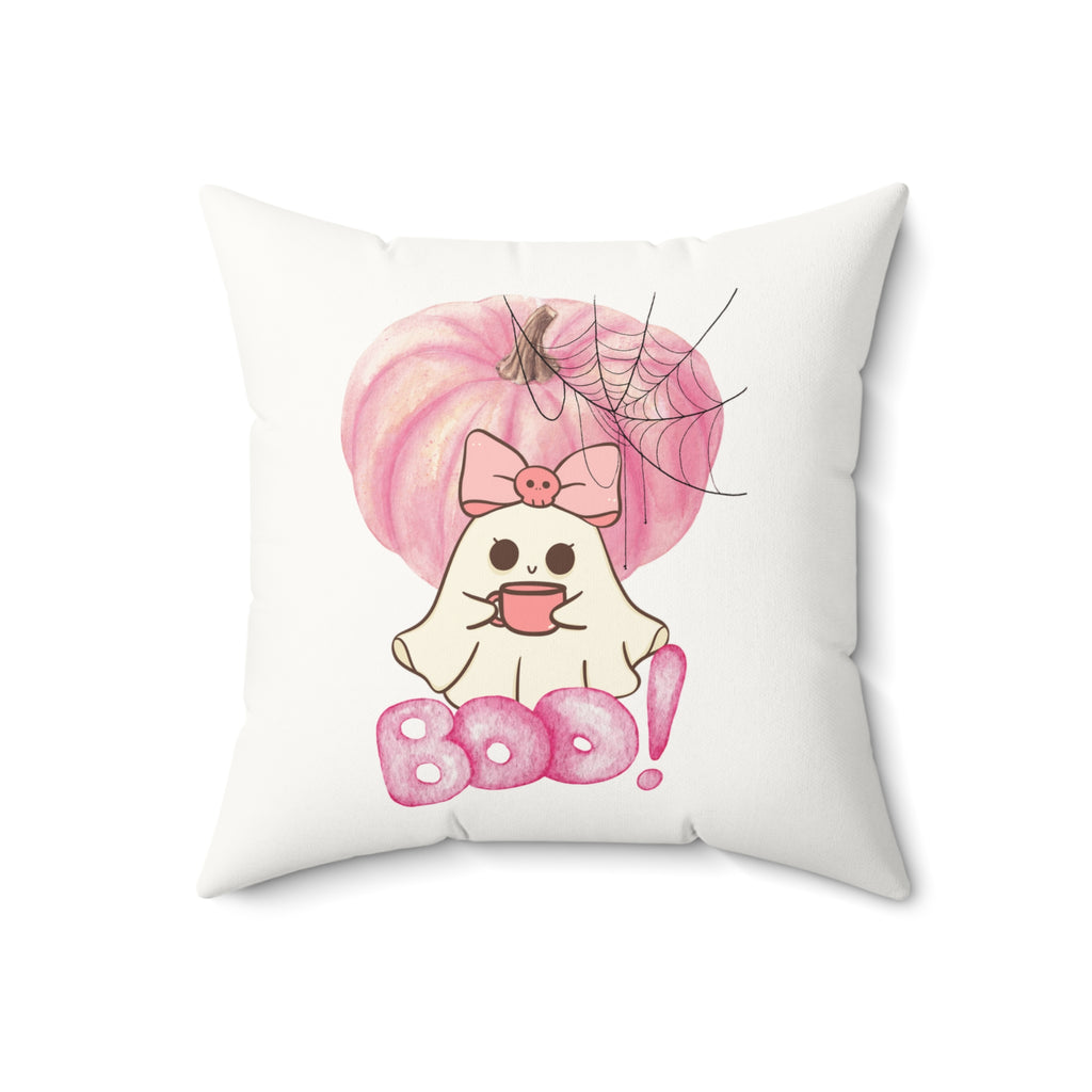 Ghost Boo Square Pillow - GlamDigitalBossCo
