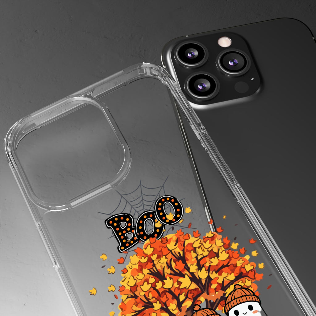 Autumn Ghosts Clear Phone Case - GlamDigitalBossCo