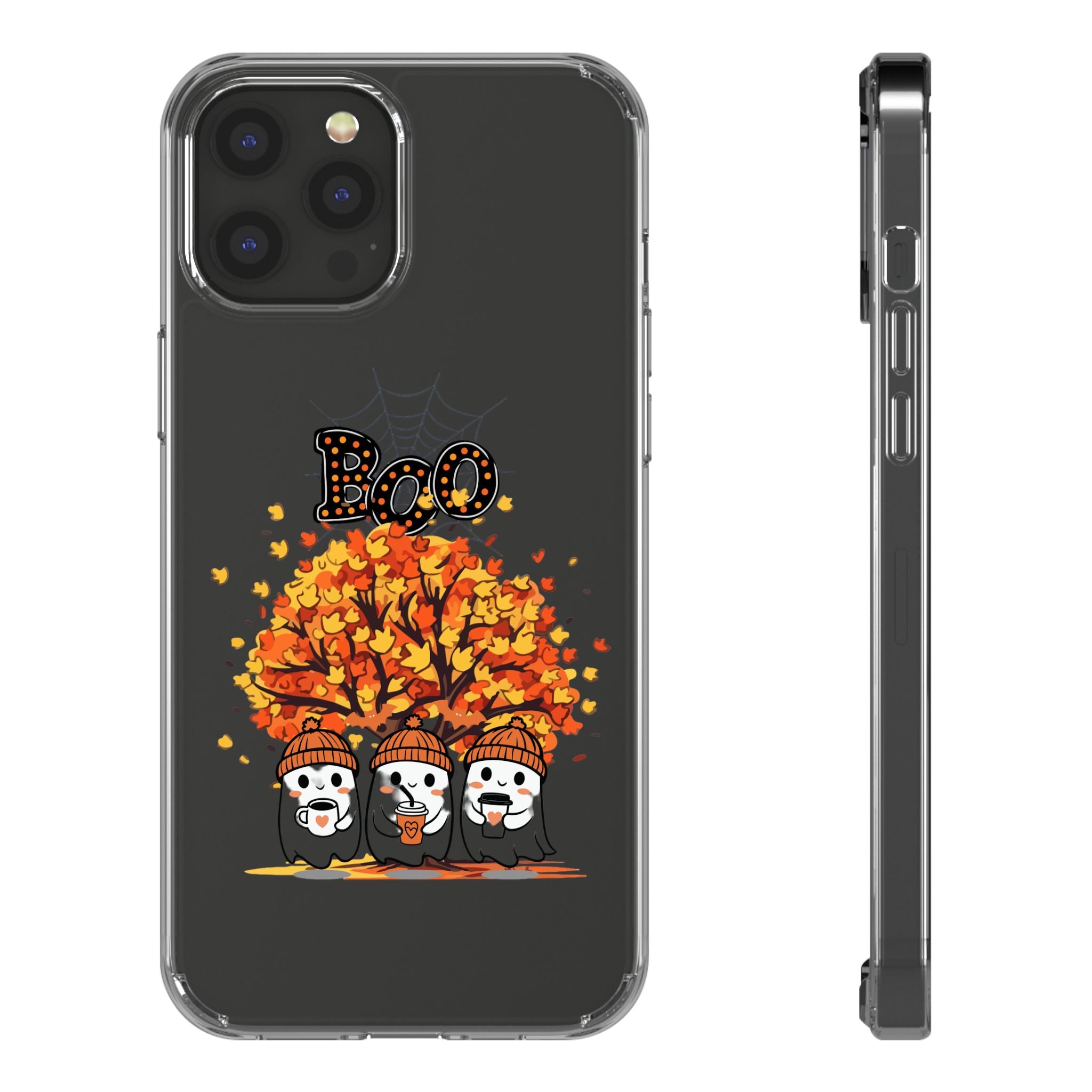 Autumn Ghosts Clear Phone Case - GlamDigitalBossCo
