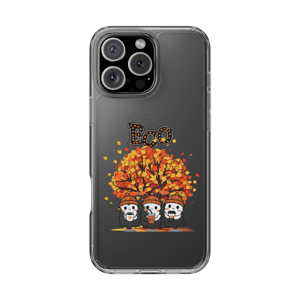 Autumn Ghosts Clear Phone Case - GlamDigitalBossCo