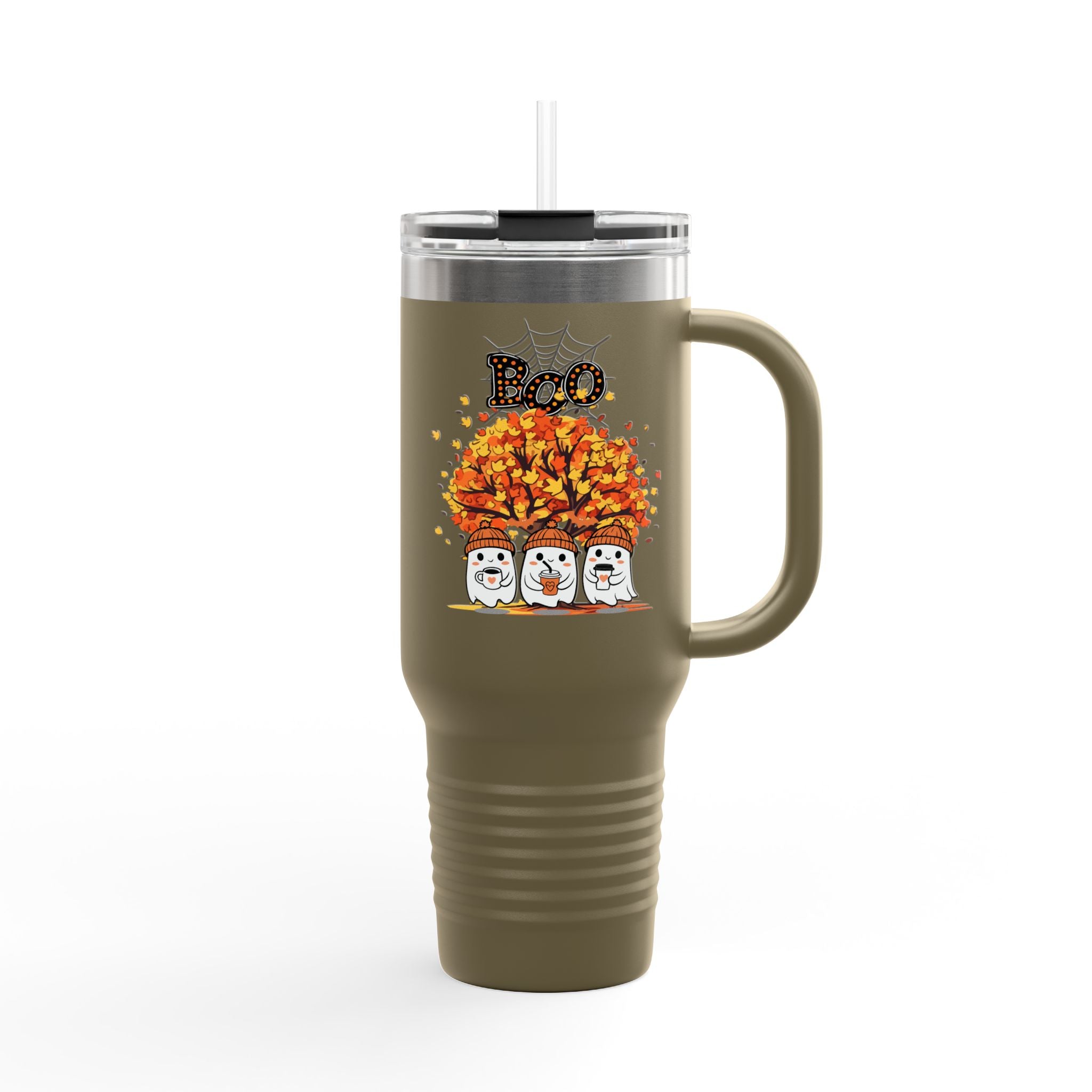 Autumn-Themed Insulated Travel Mug, 40oz - GlamDigitalBossCo
