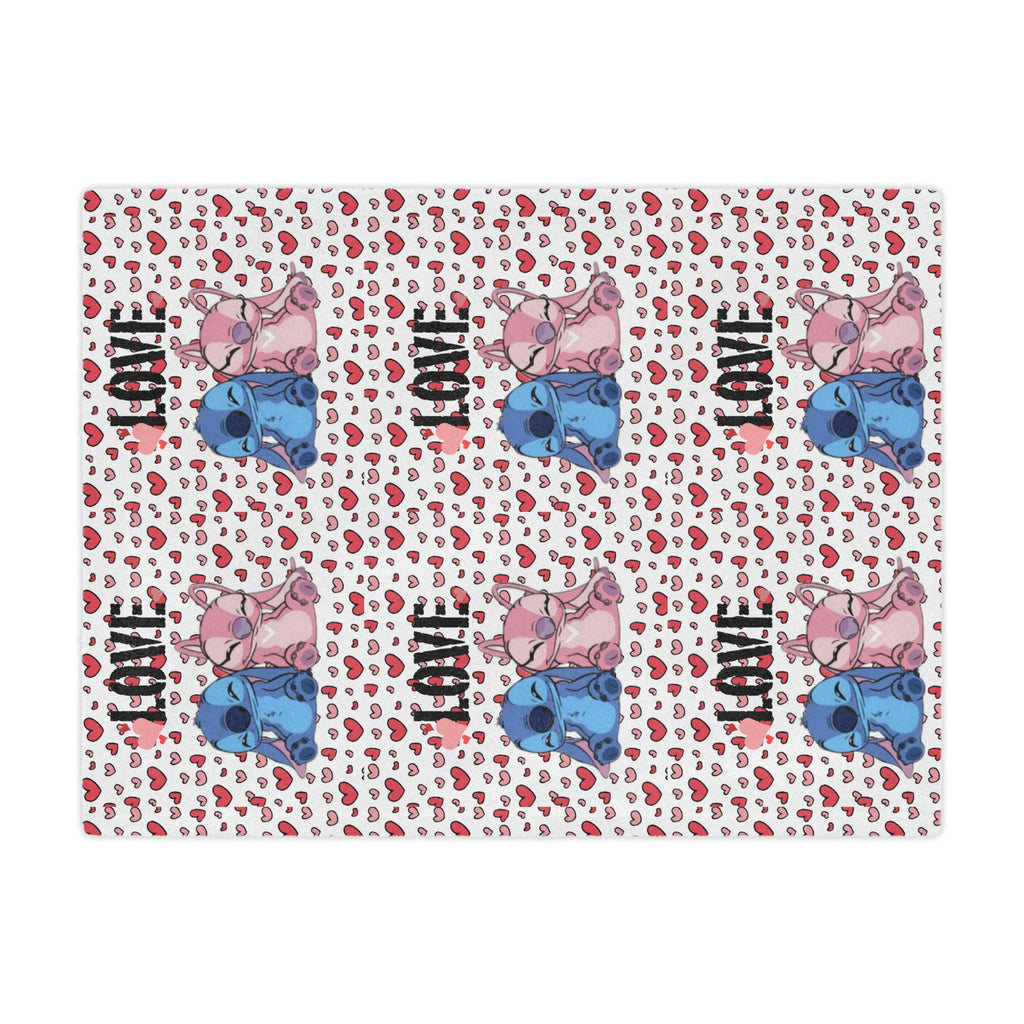 Stitch & Angel Love-themed Cozy Throw - GlamDigitalBossCo