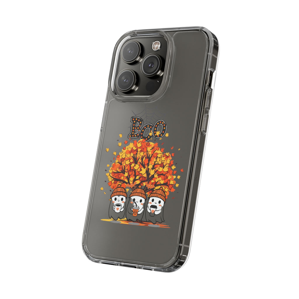 Autumn Ghosts Clear Phone Case - GlamDigitalBossCo