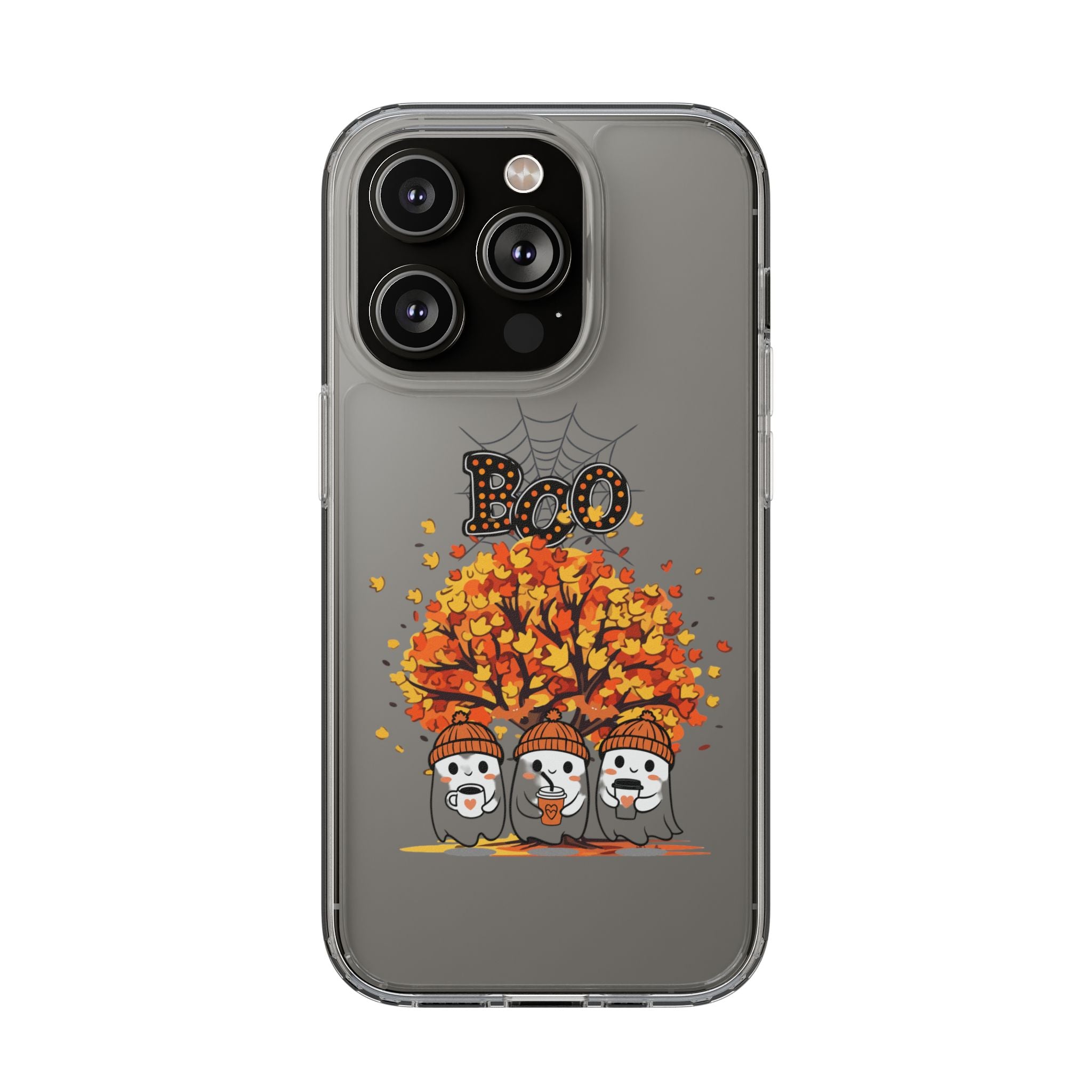 Autumn Ghosts Clear Phone Case - GlamDigitalBossCo