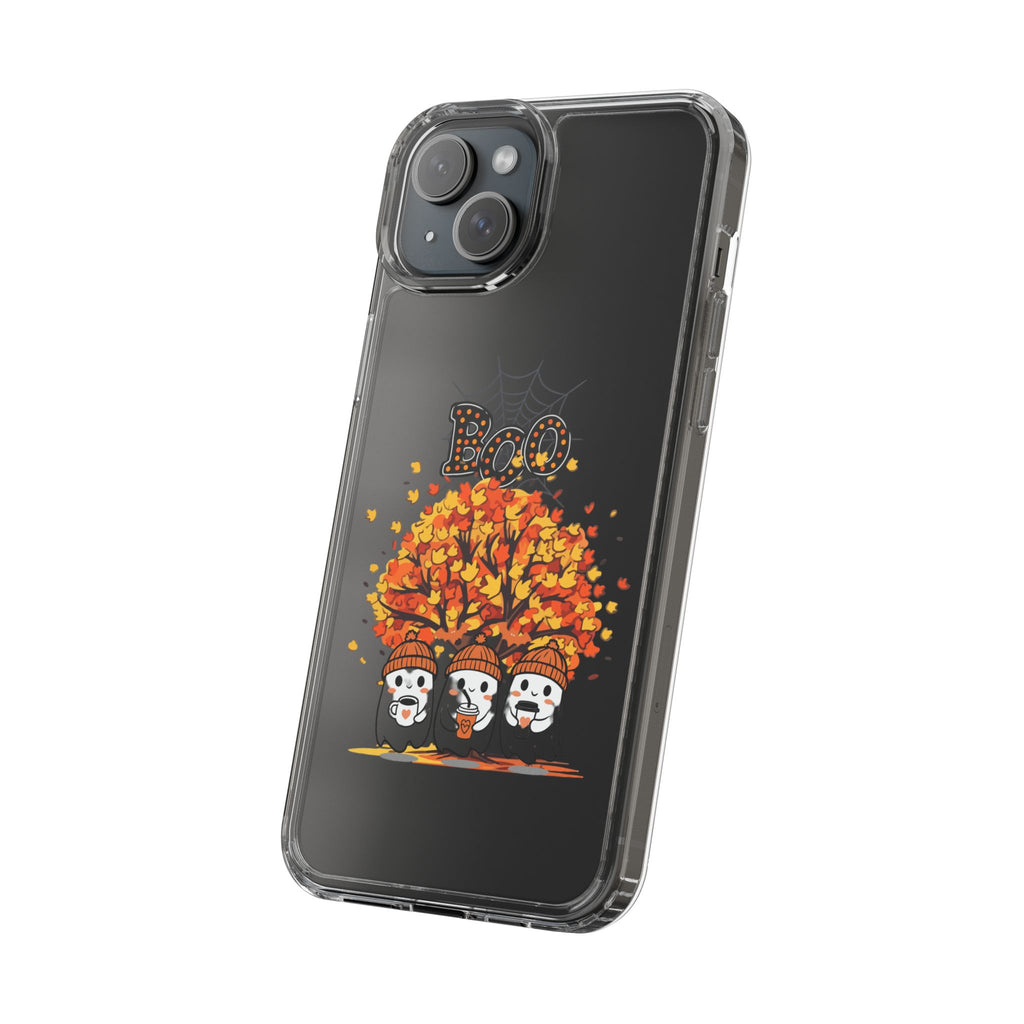 Autumn Ghosts Clear Phone Case - GlamDigitalBossCo