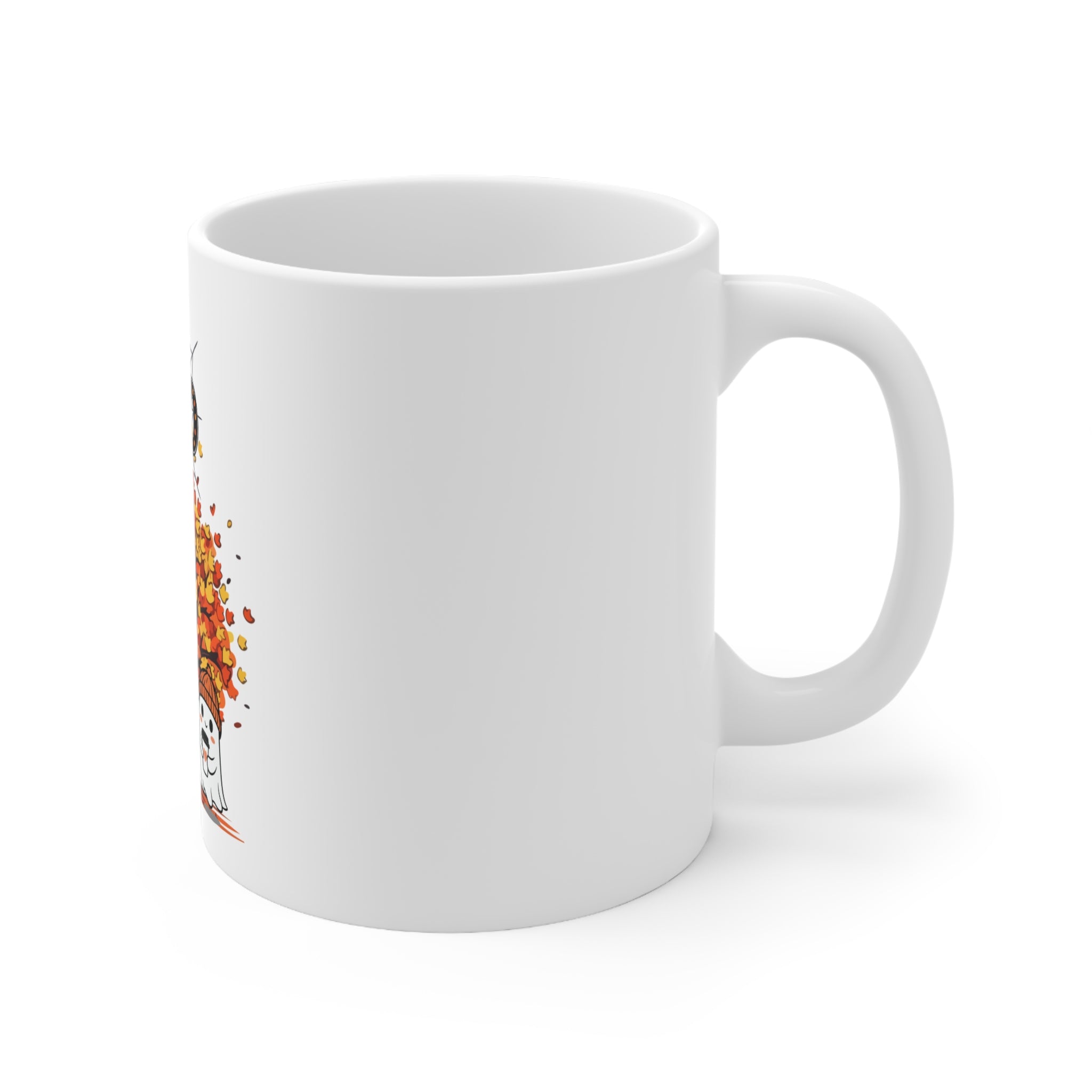 Autumn Boo Mug, Cute Ghosts Coffee Cup - GlamDigitalBossCo
