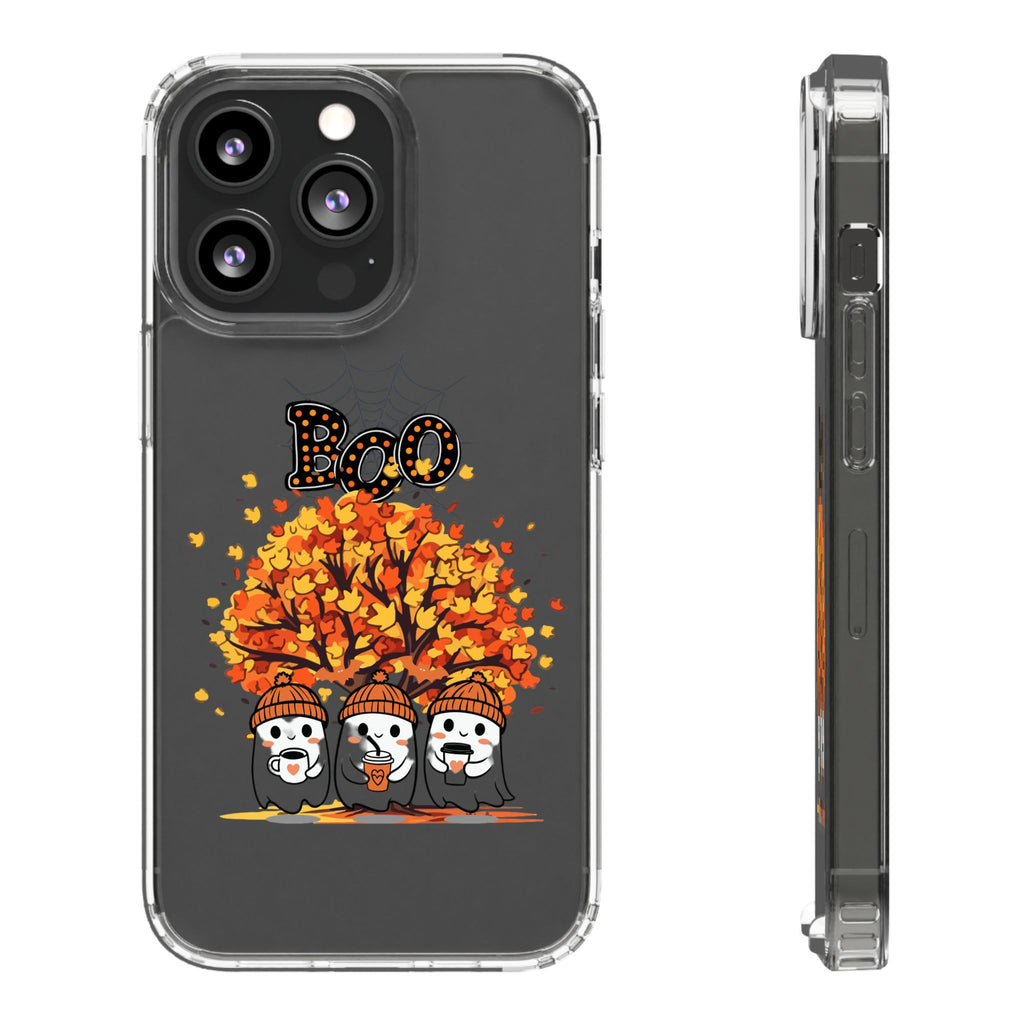Autumn Ghosts Clear Phone Case - GlamDigitalBossCo