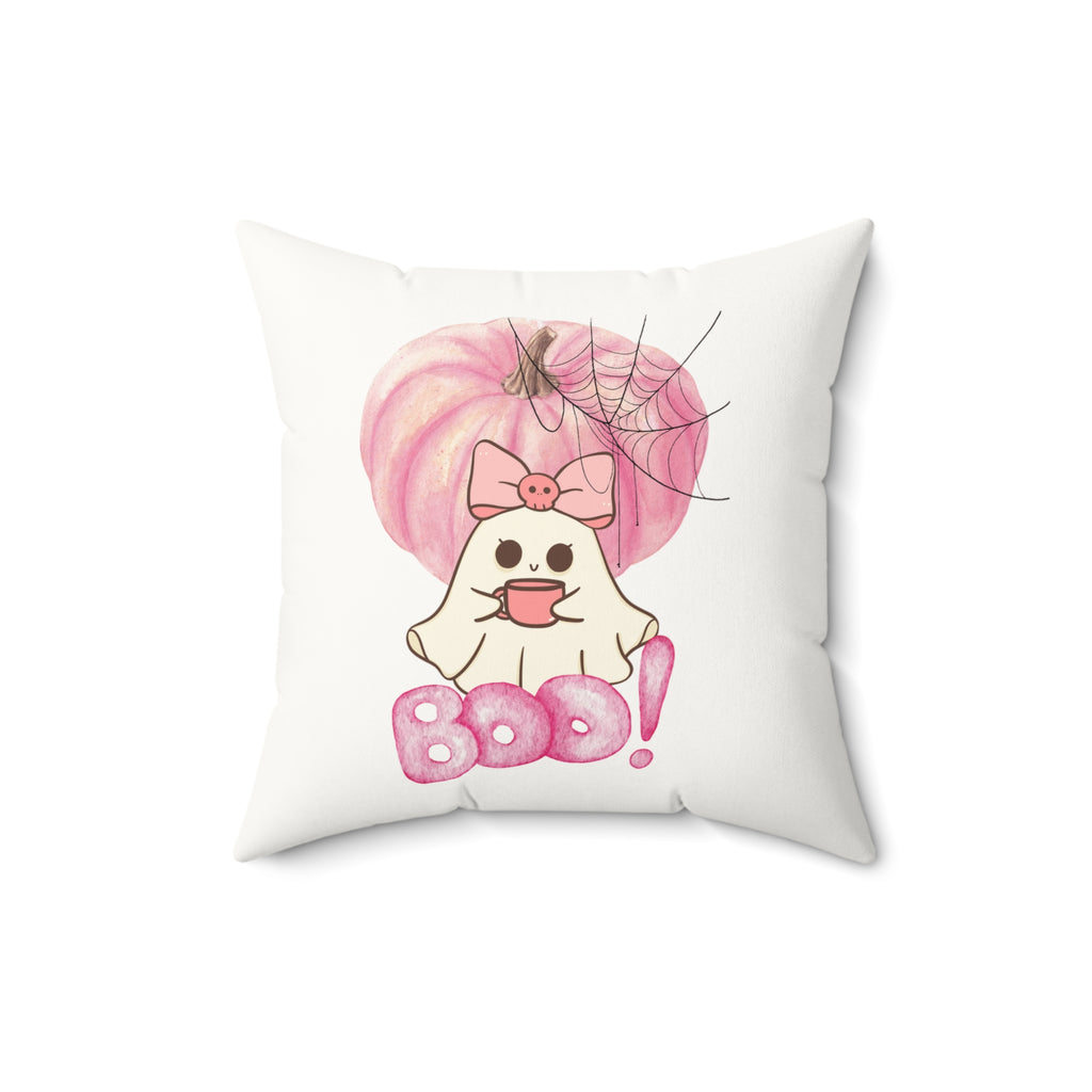 Ghost Boo Square Pillow - GlamDigitalBossCo