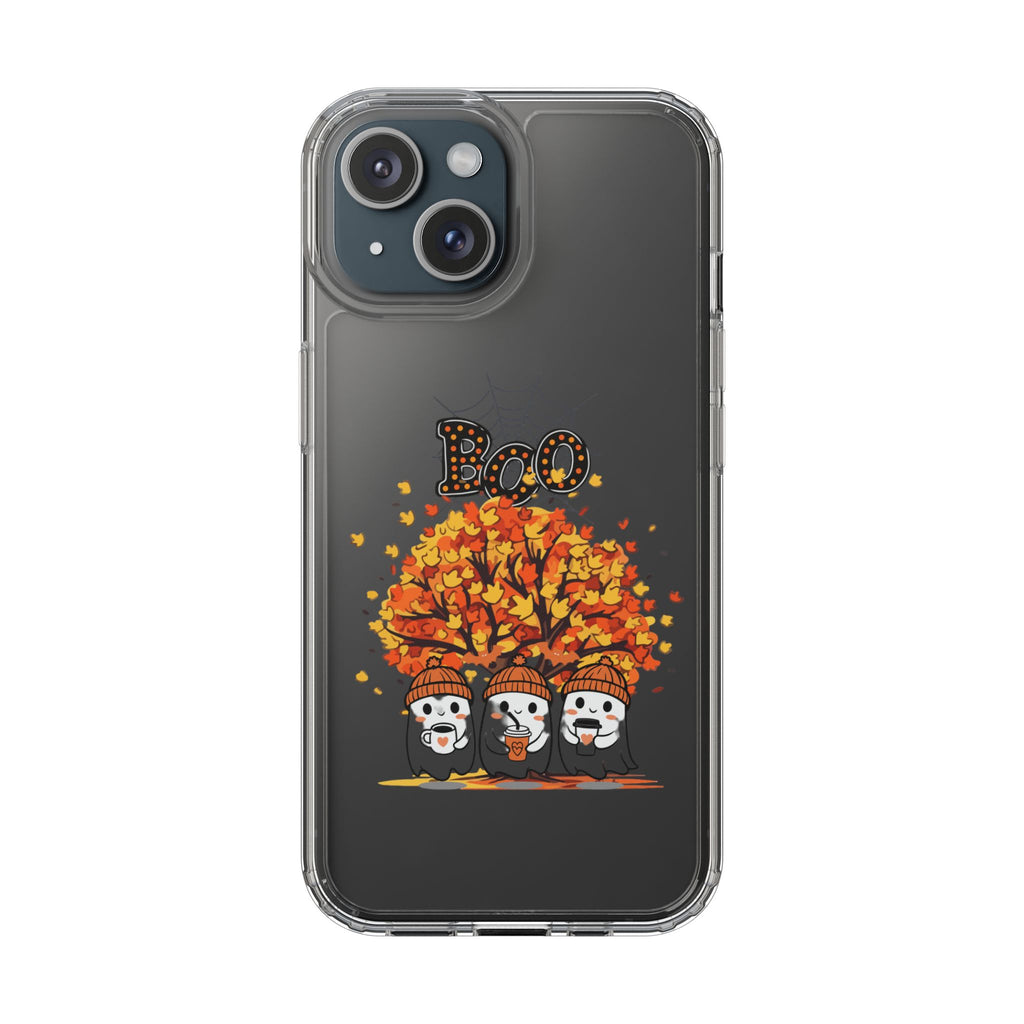 Autumn Ghosts Clear Phone Case - GlamDigitalBossCo