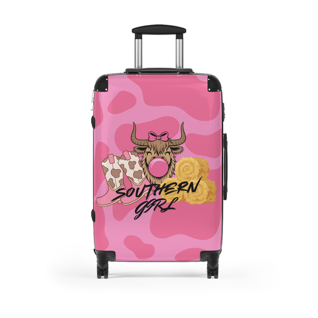 Pink Southern Girl Suitcase - GlamDigitalBossCo