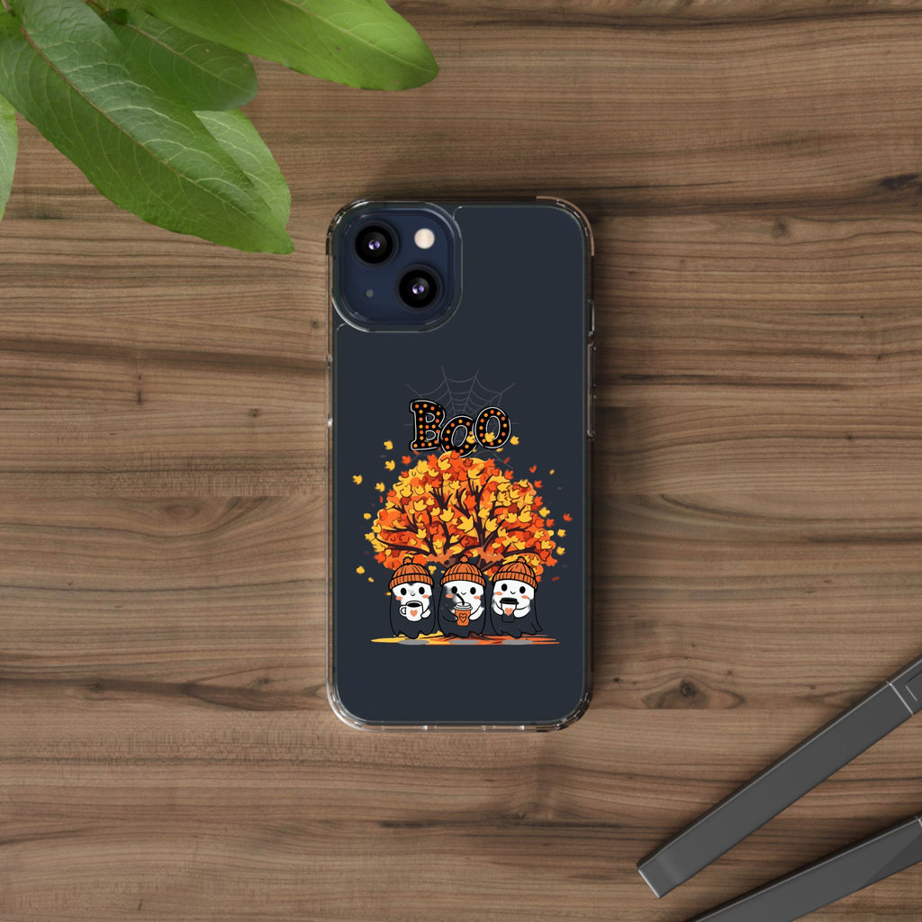 Autumn Ghosts Clear Phone Case - GlamDigitalBossCo