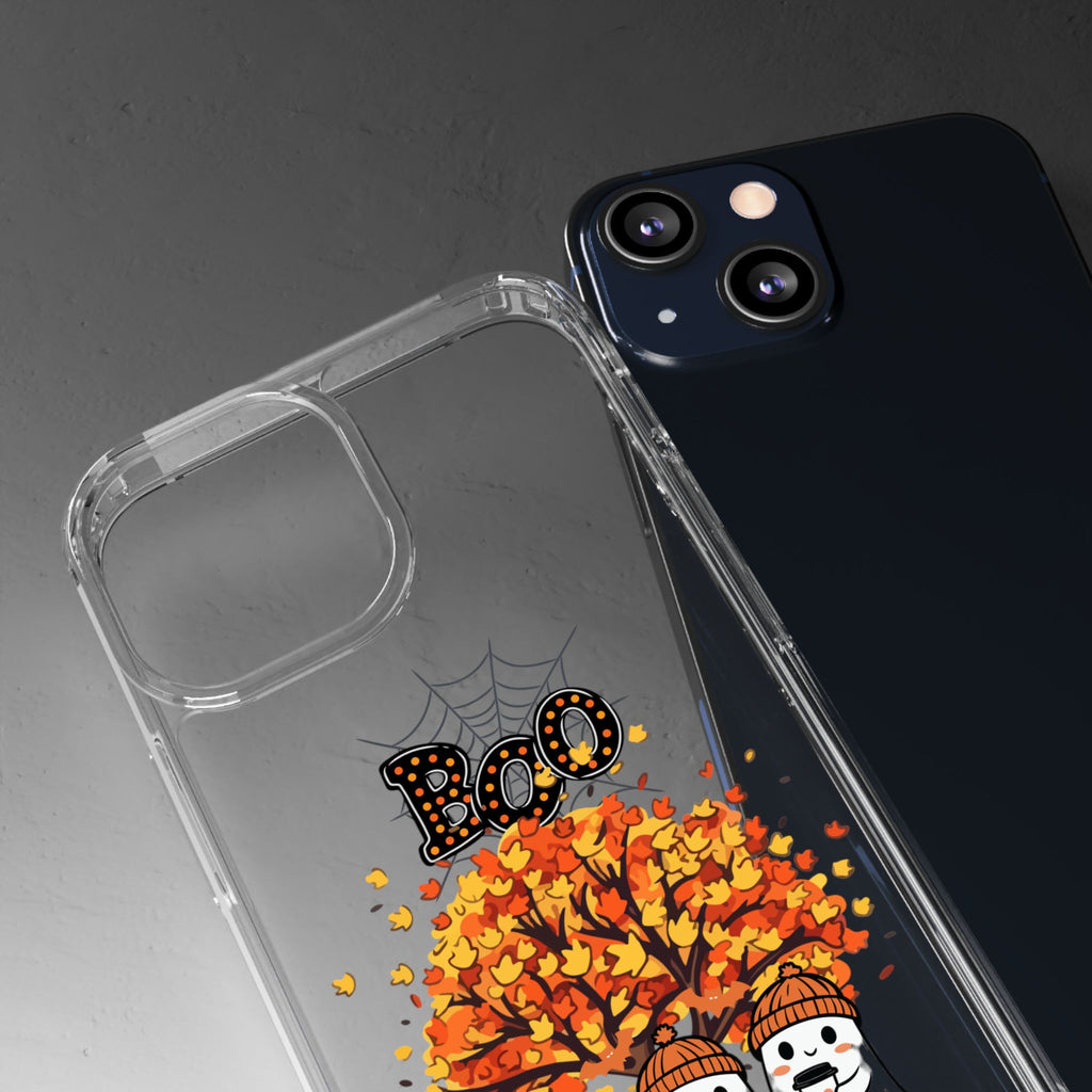 Autumn Ghosts Clear Phone Case - GlamDigitalBossCo