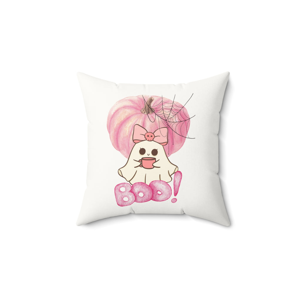 Ghost Boo Square Pillow - GlamDigitalBossCo