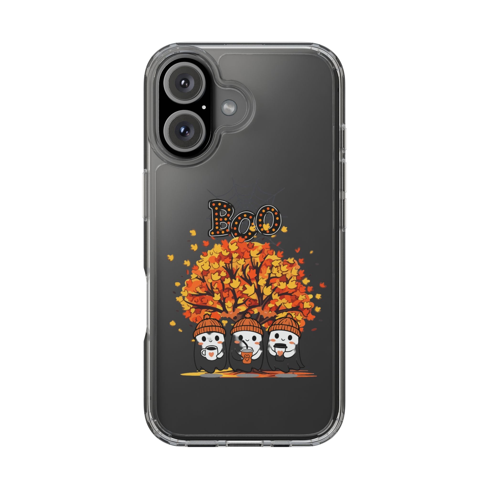 Autumn Ghosts Clear Phone Case - GlamDigitalBossCo