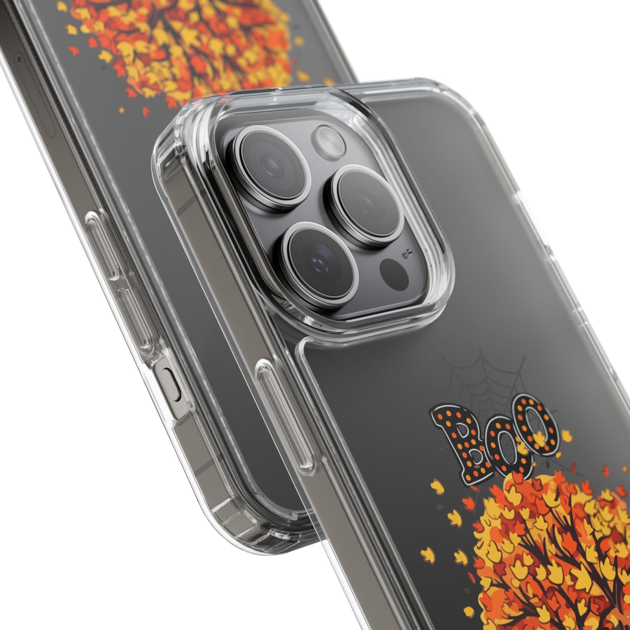 Autumn Ghosts Clear Phone Case - GlamDigitalBossCo