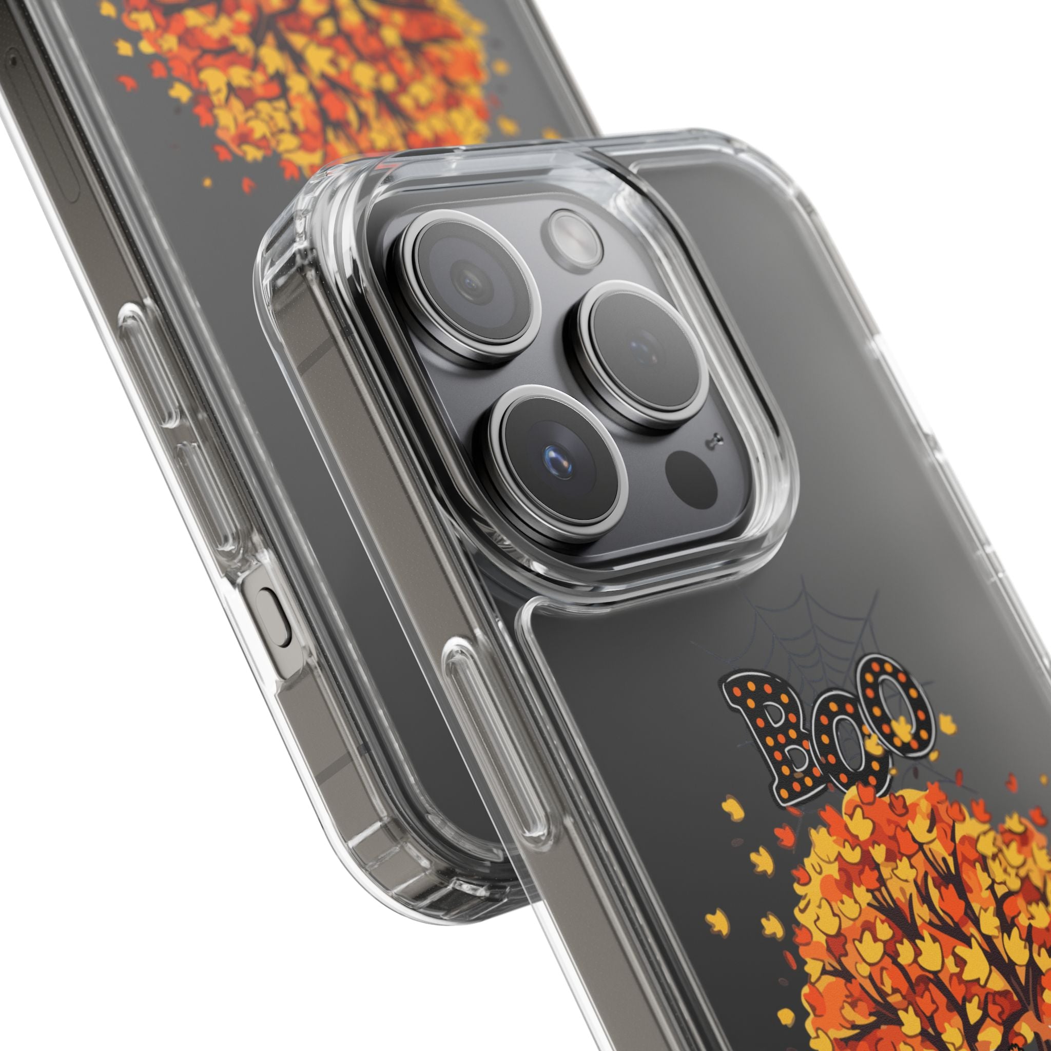 Autumn Ghosts Clear Phone Case - GlamDigitalBossCo