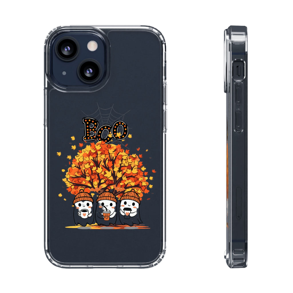 Autumn Ghosts Clear Phone Case - GlamDigitalBossCo
