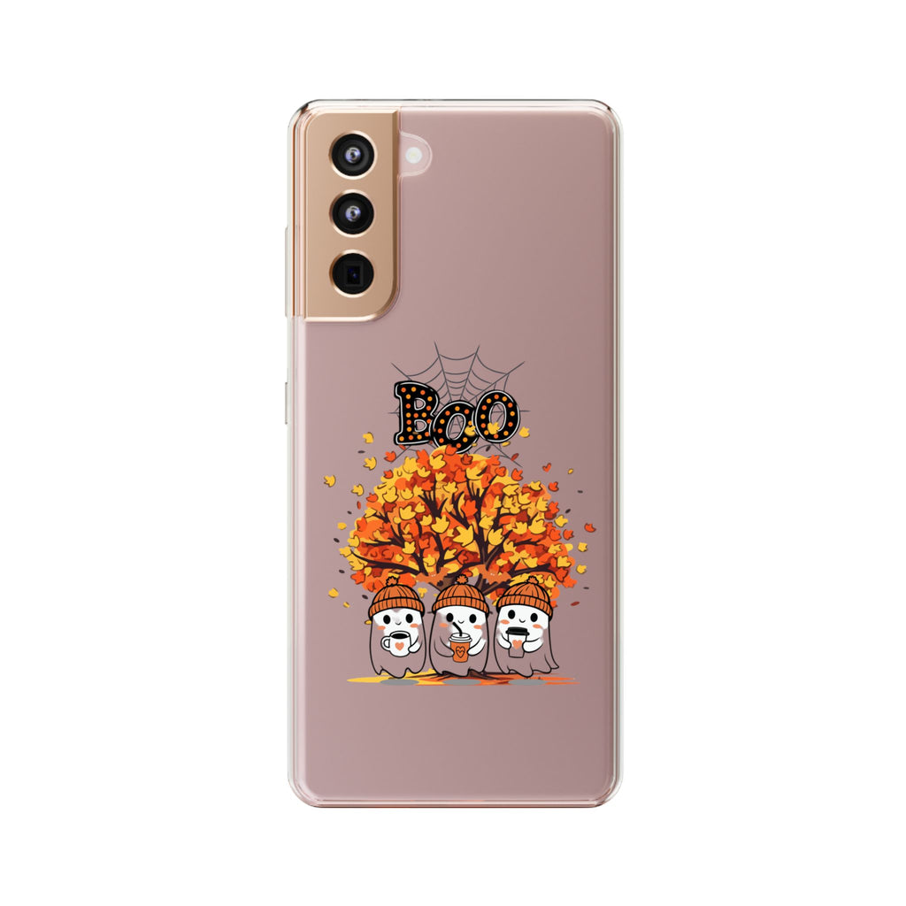 Autumn Ghosts Clear Phone Case - GlamDigitalBossCo