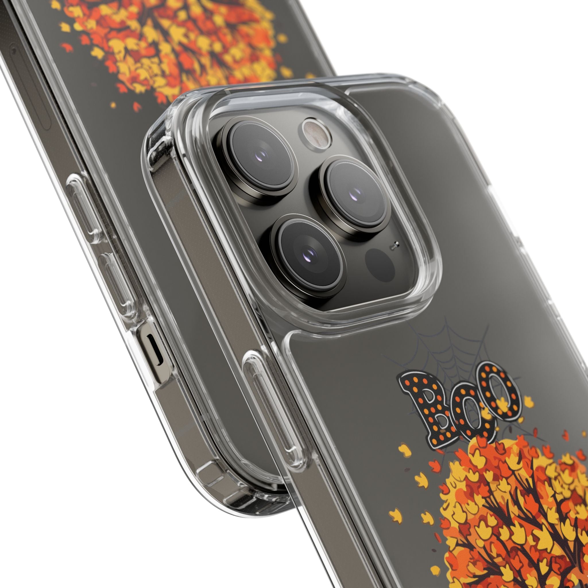 Autumn Ghosts Clear Phone Case - GlamDigitalBossCo