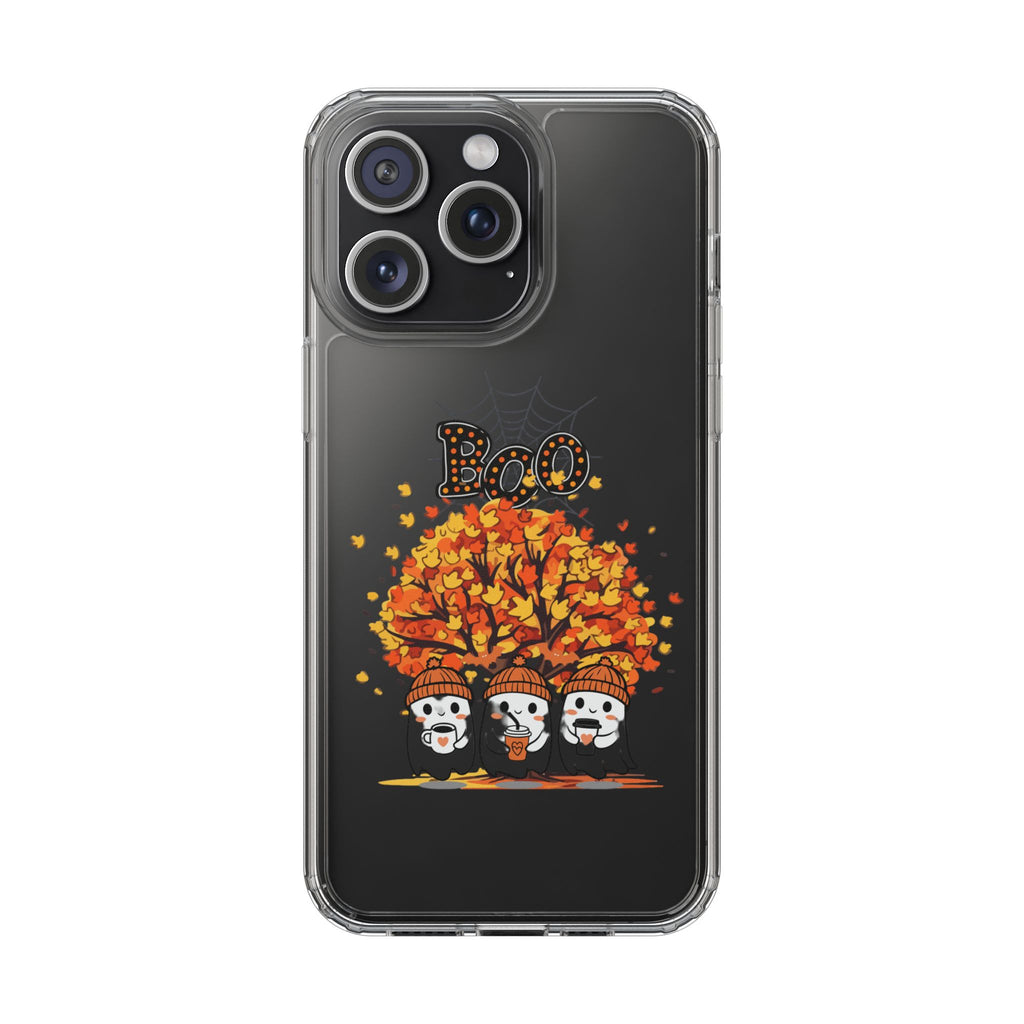 Autumn Ghosts Clear Phone Case - GlamDigitalBossCo