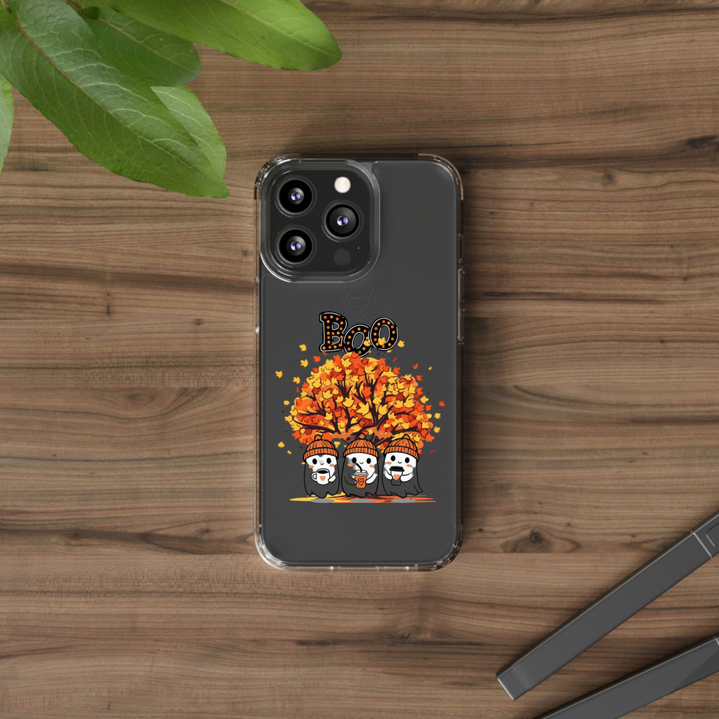 Autumn Ghosts Clear Phone Case - GlamDigitalBossCo