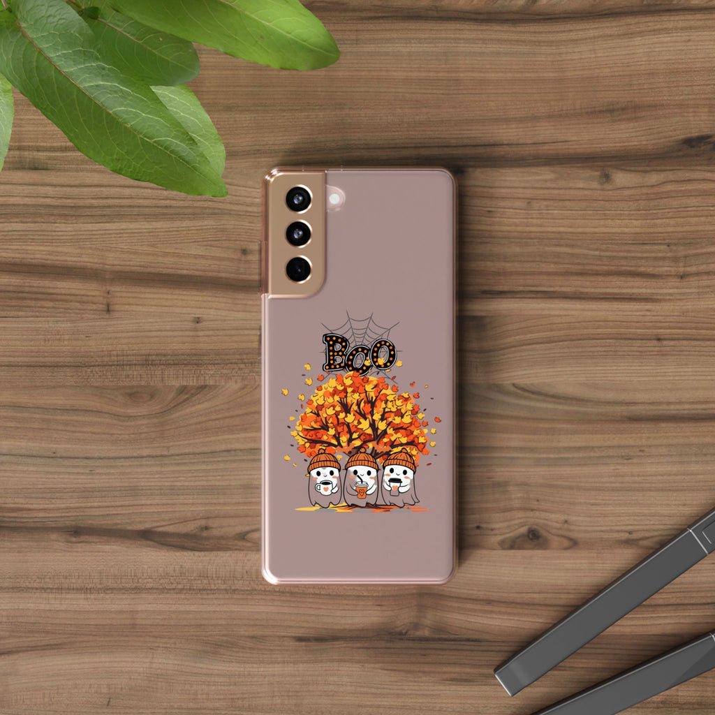 Autumn Ghosts Clear Phone Case - GlamDigitalBossCo