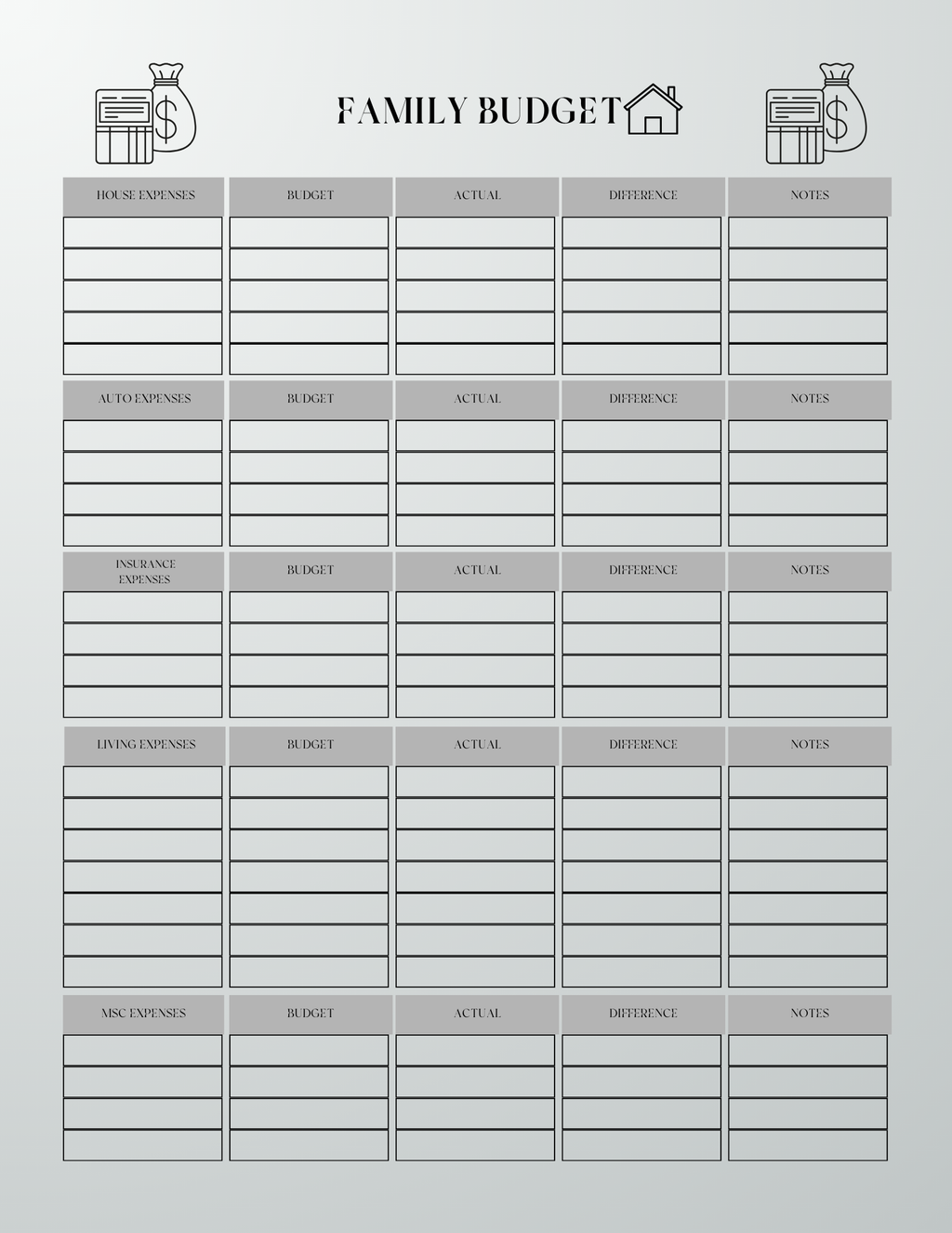 2025 Budget Planner - GlamDigitalBossCo