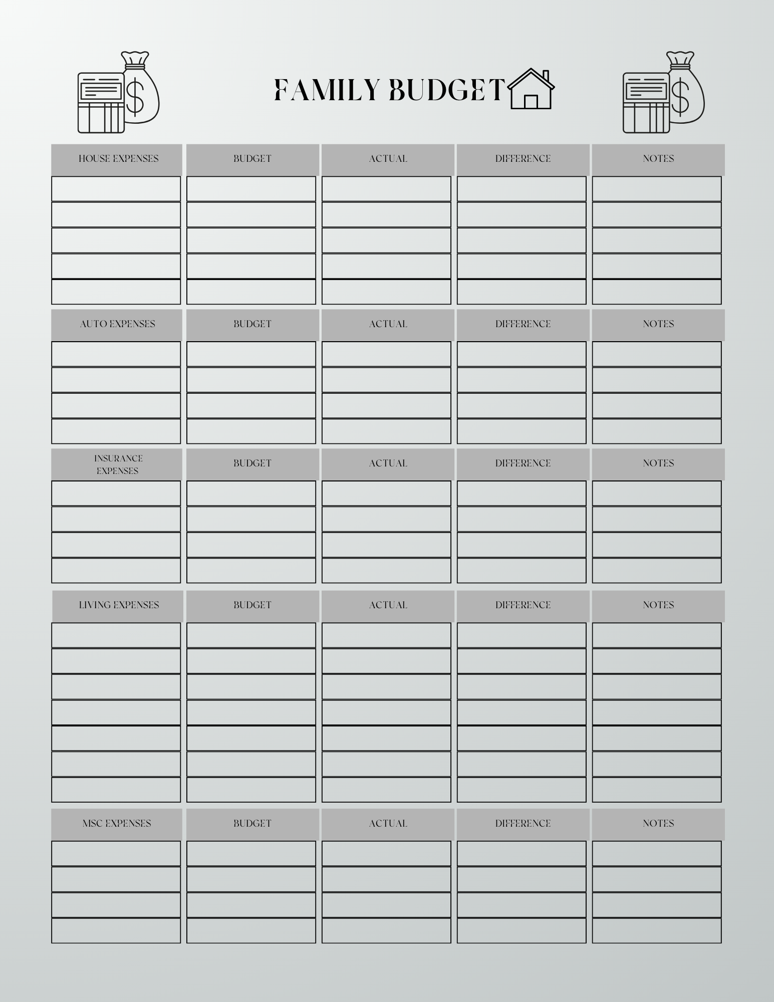 2025 Budget Planner - GlamDigitalBossCo