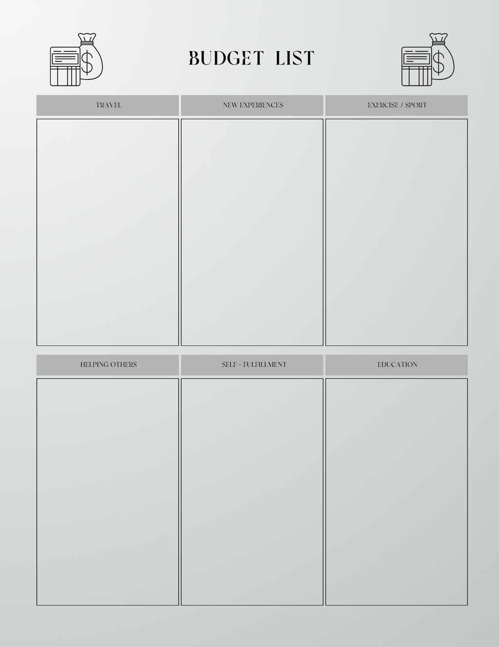 2025 Budget Planner - GlamDigitalBossCo