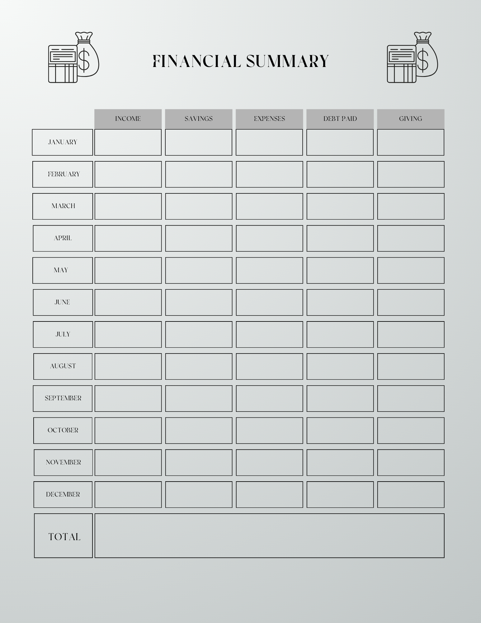2025 Budget Planner - GlamDigitalBossCo