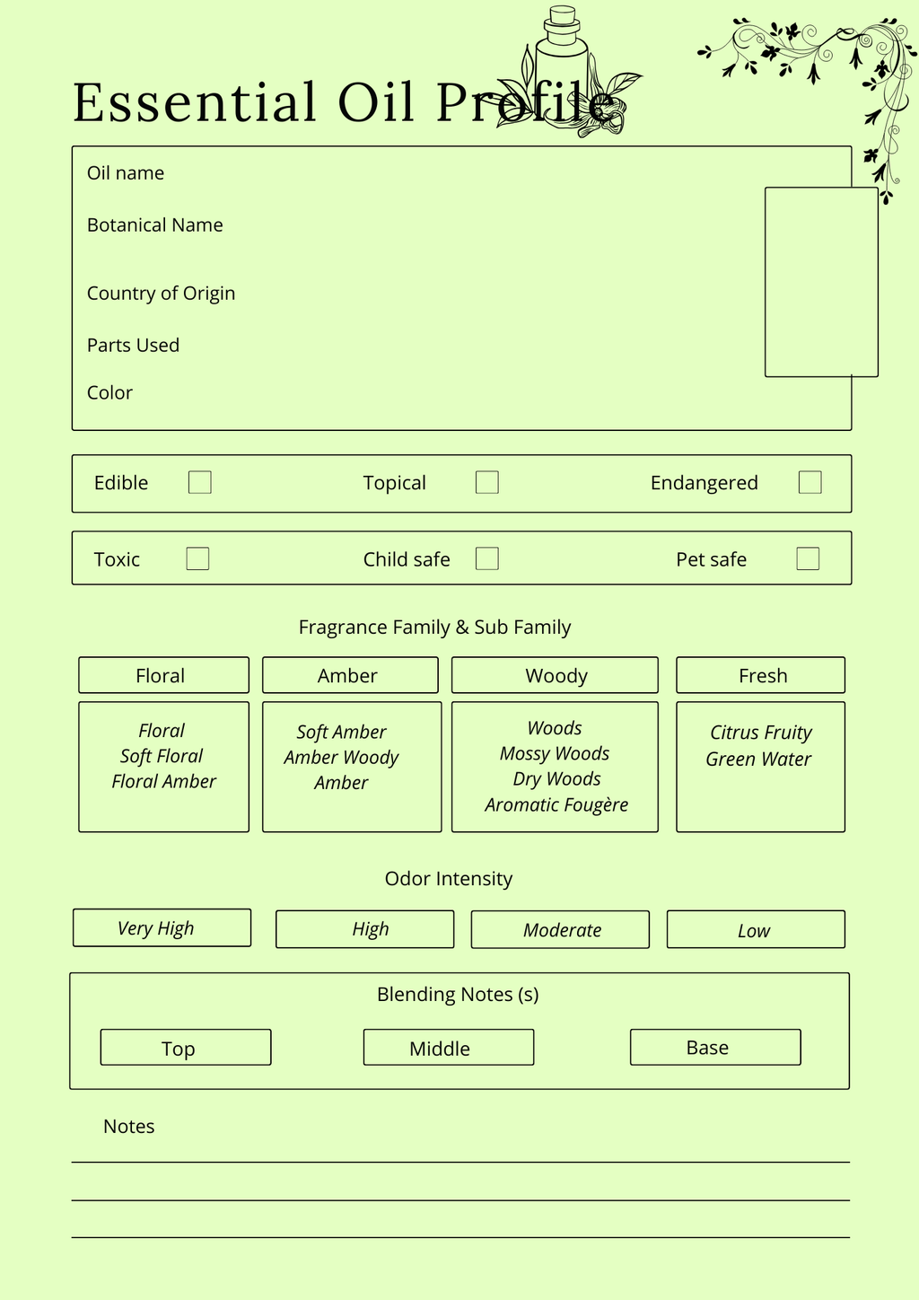 Herbs & Essential Oils Planner - GlamDigitalBossCo