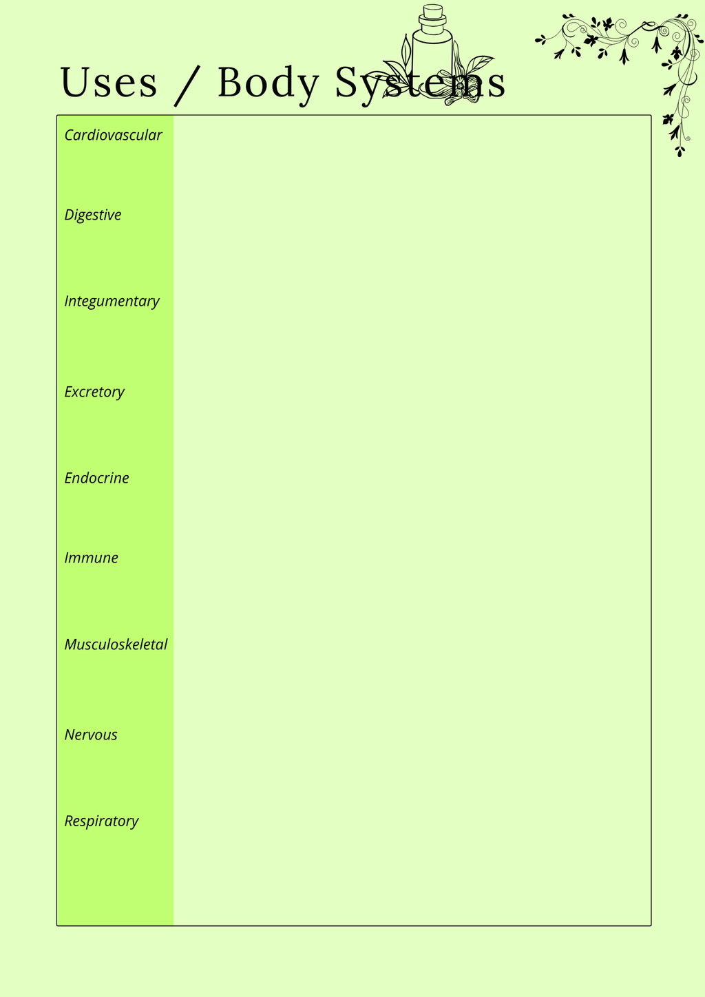Herbs & Essential Oils Planner - GlamDigitalBossCo