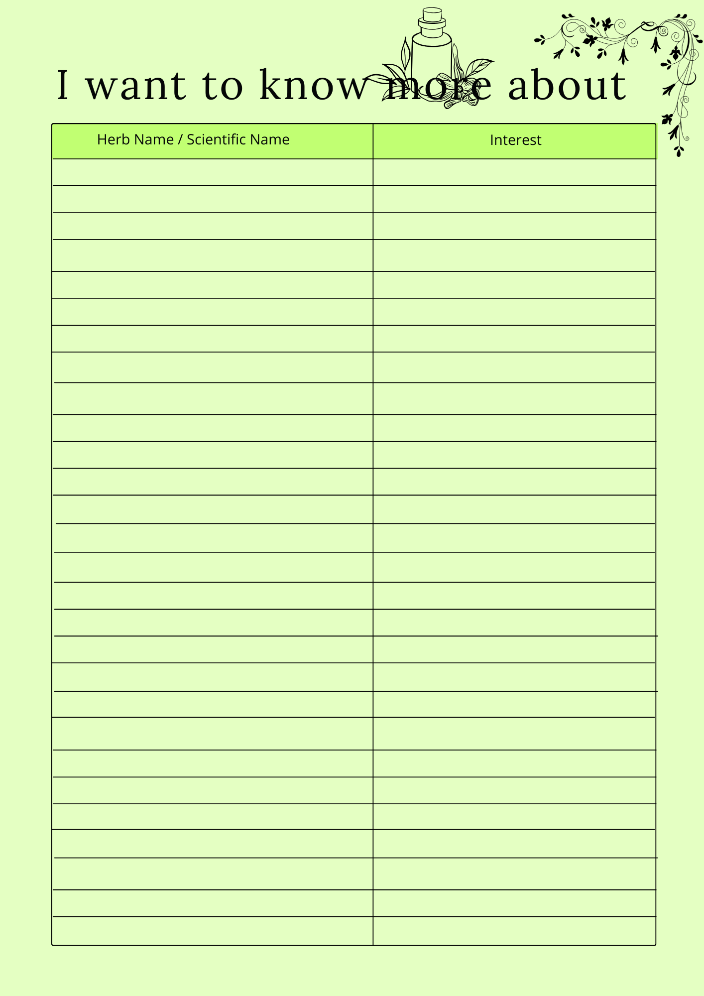 Herbs & Essential Oils Planner - GlamDigitalBossCo