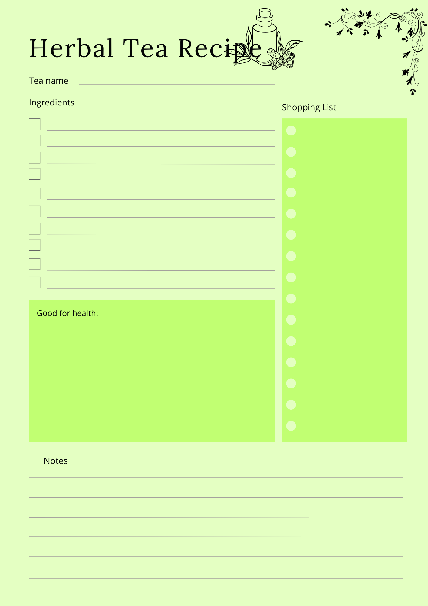 Herbs & Essential Oils Planner - GlamDigitalBossCo