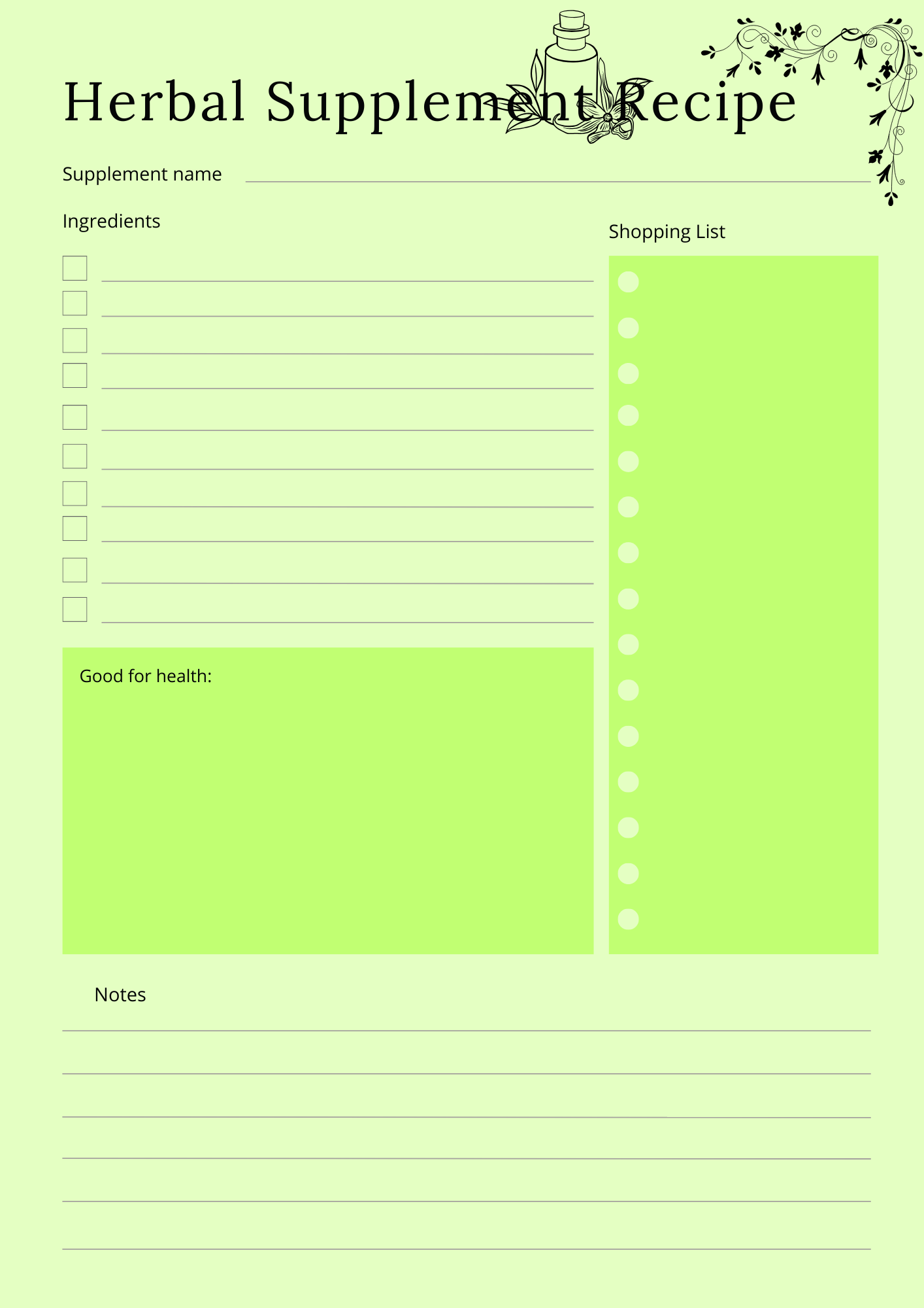 Herbs & Essential Oils Planner - GlamDigitalBossCo
