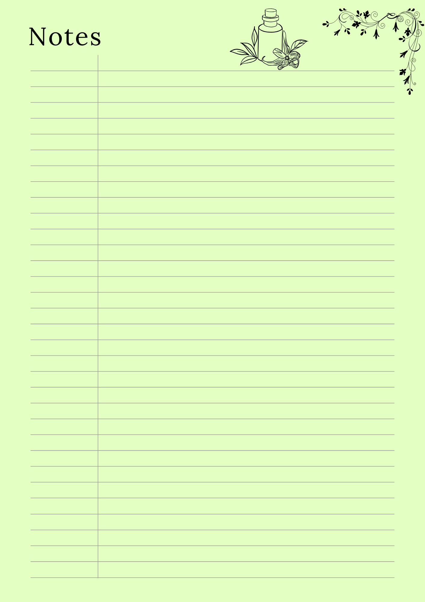 Herbs & Essential Oils Planner - GlamDigitalBossCo