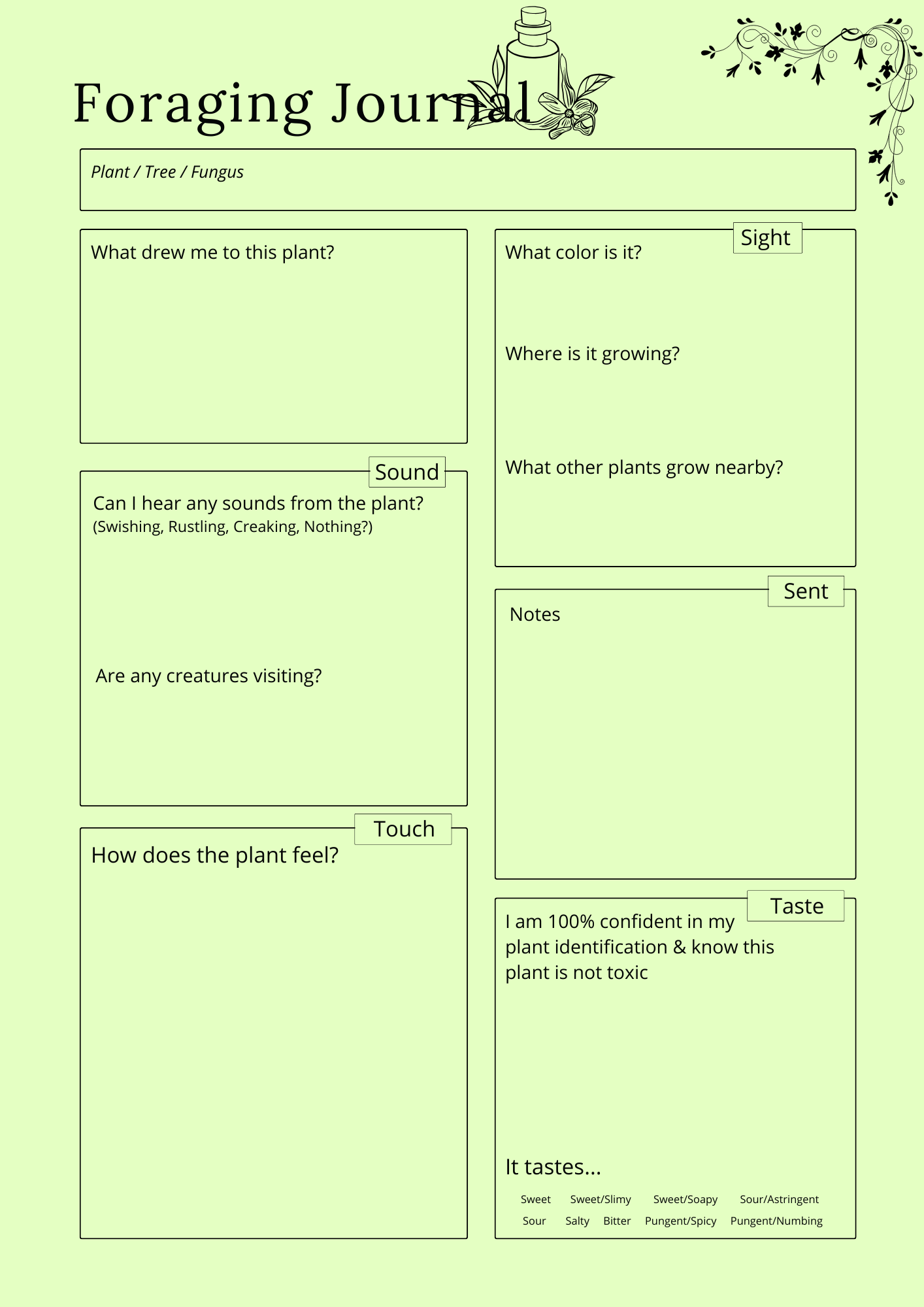 Herbs & Essential Oils Planner - GlamDigitalBossCo