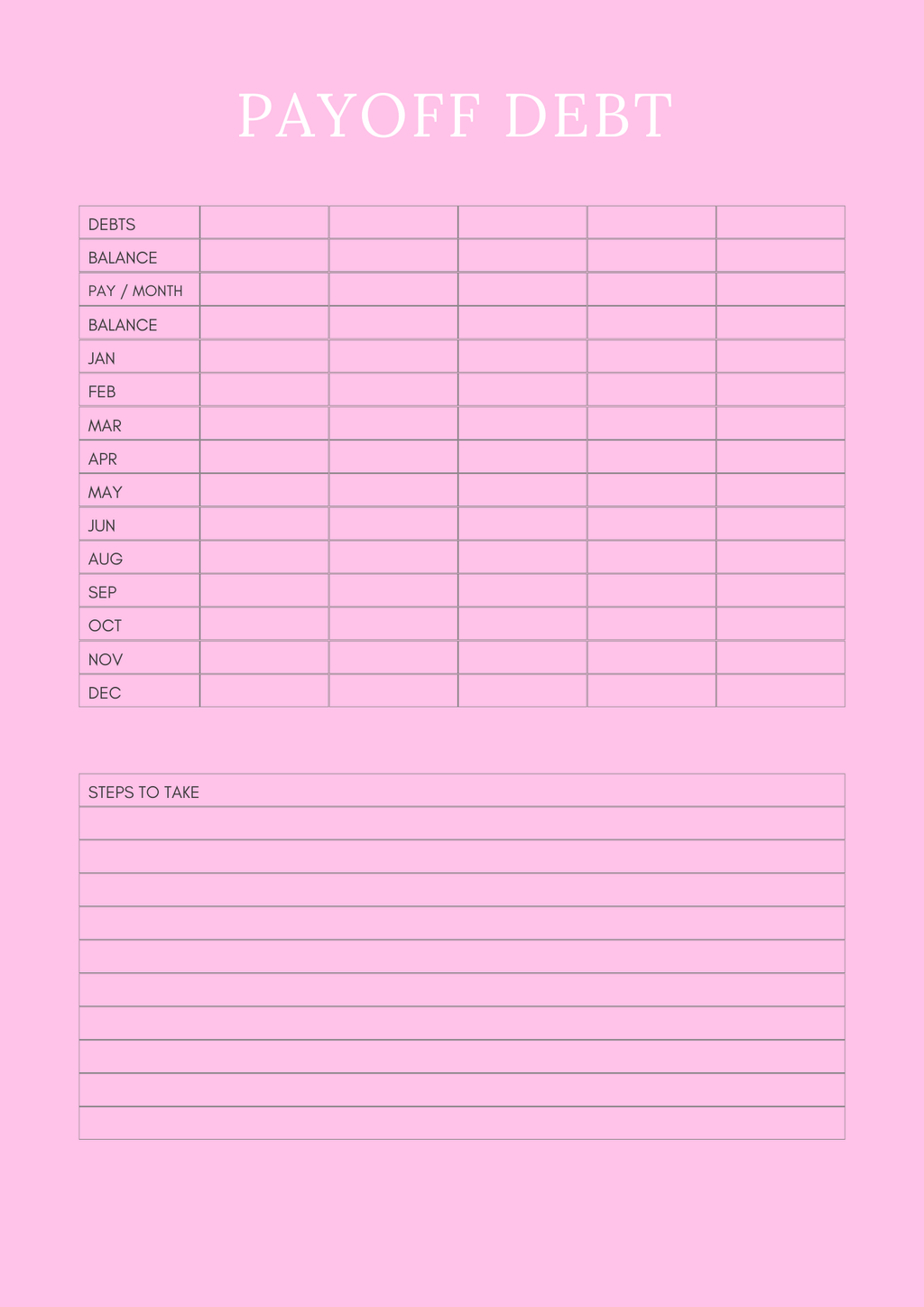 Household Management Planner - GlamDigitalBossCo