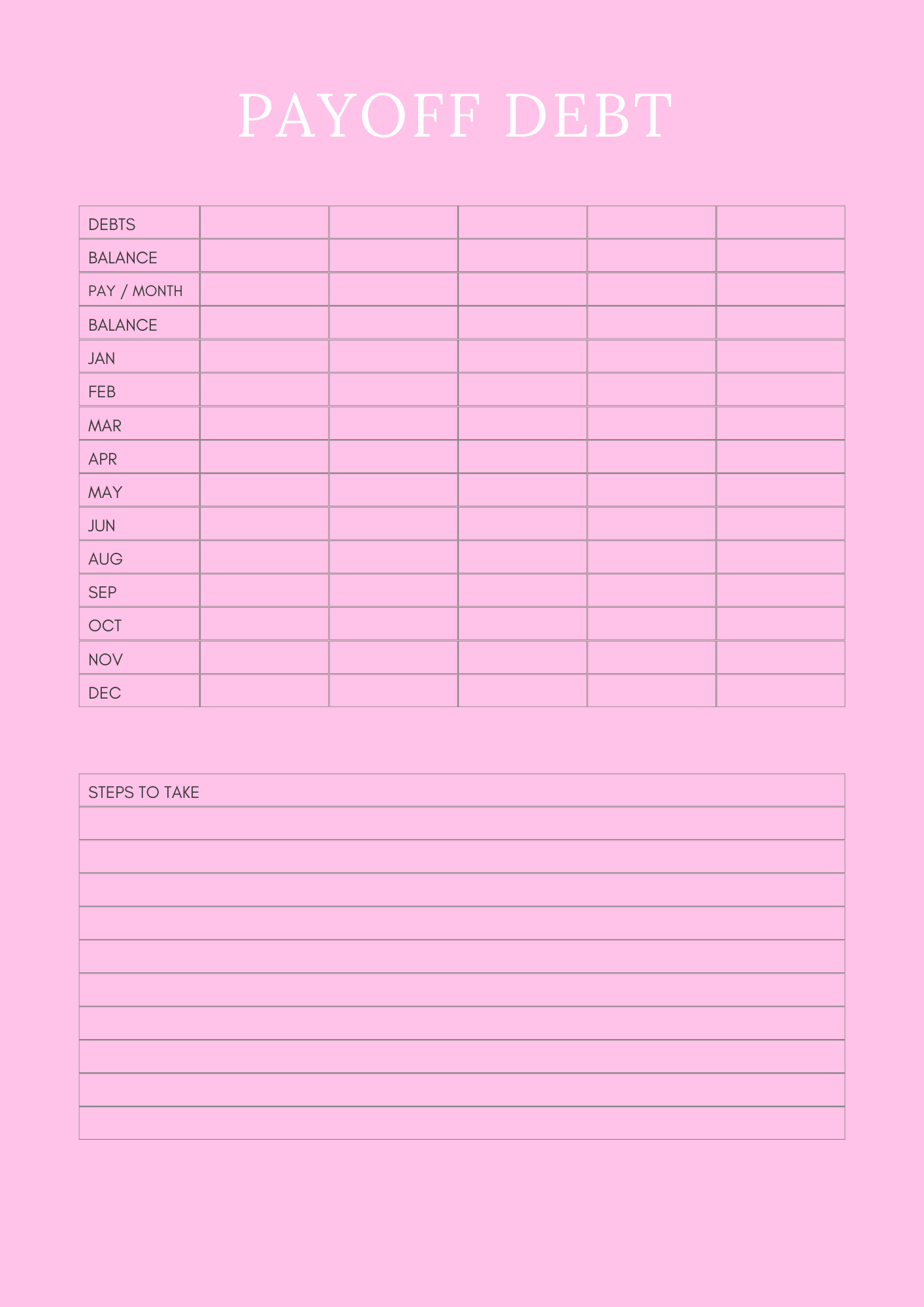 Household Management Planner - GlamDigitalBossCo