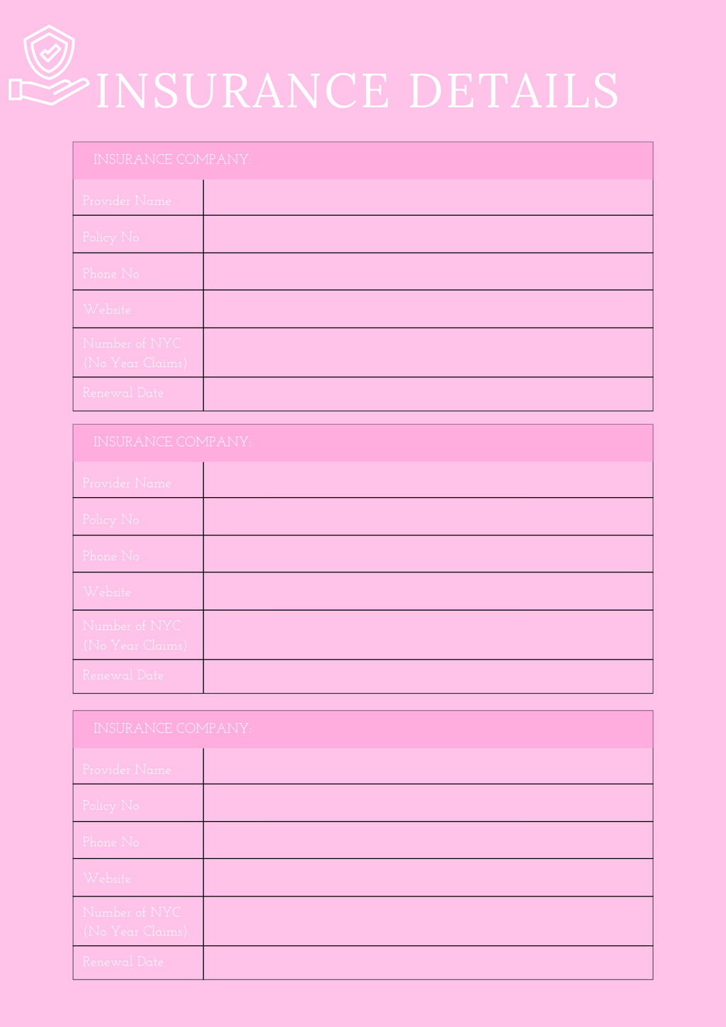 Household Management Planner - GlamDigitalBossCo
