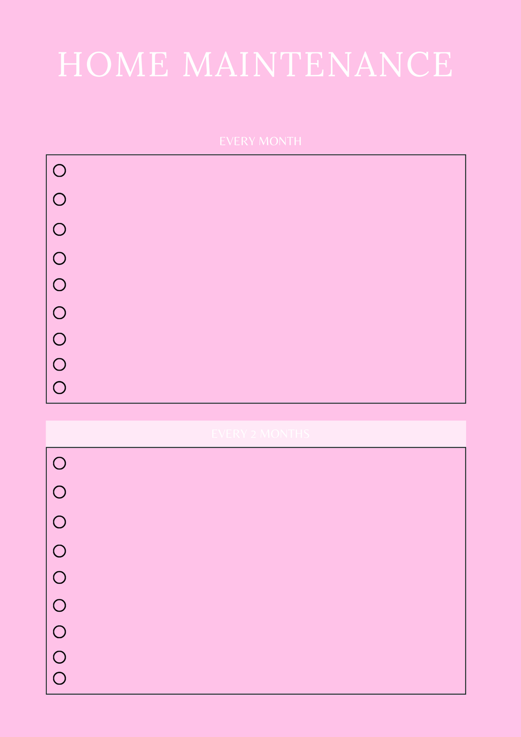 Household Management Planner - GlamDigitalBossCo