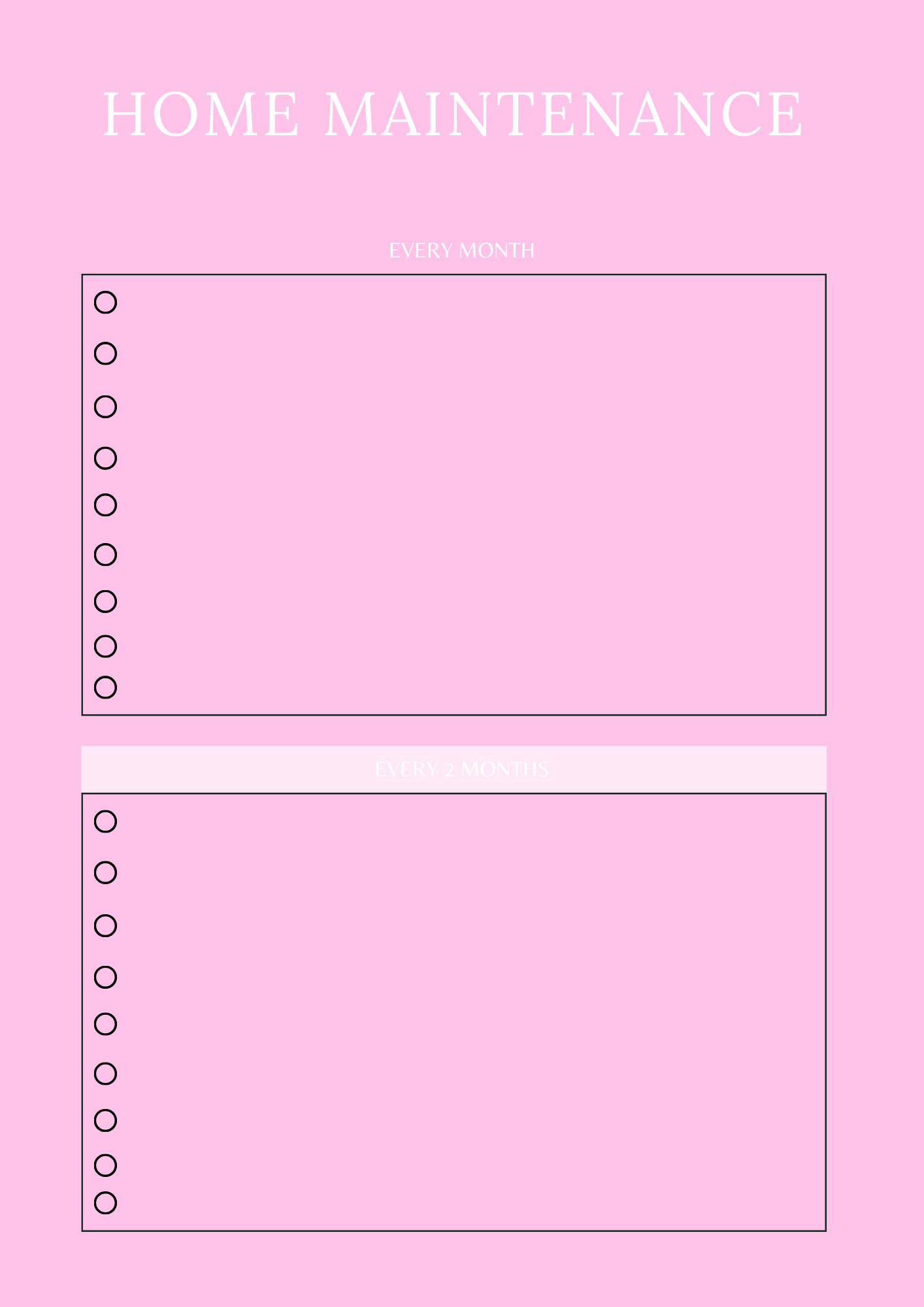 Household Management Planner - GlamDigitalBossCo