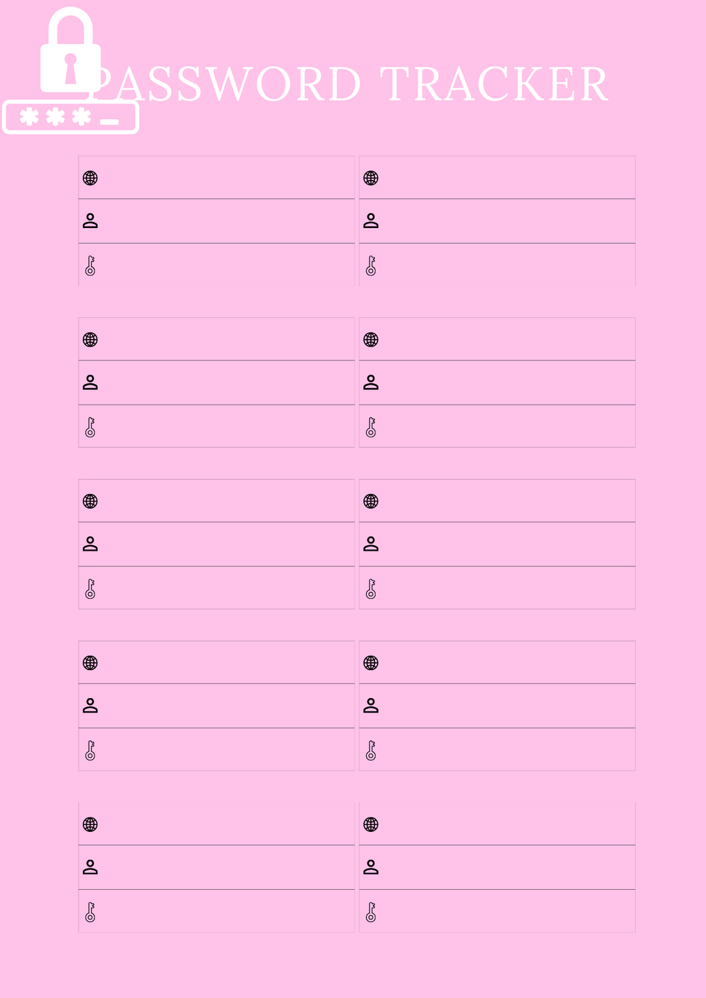 Household Management Planner - GlamDigitalBossCo