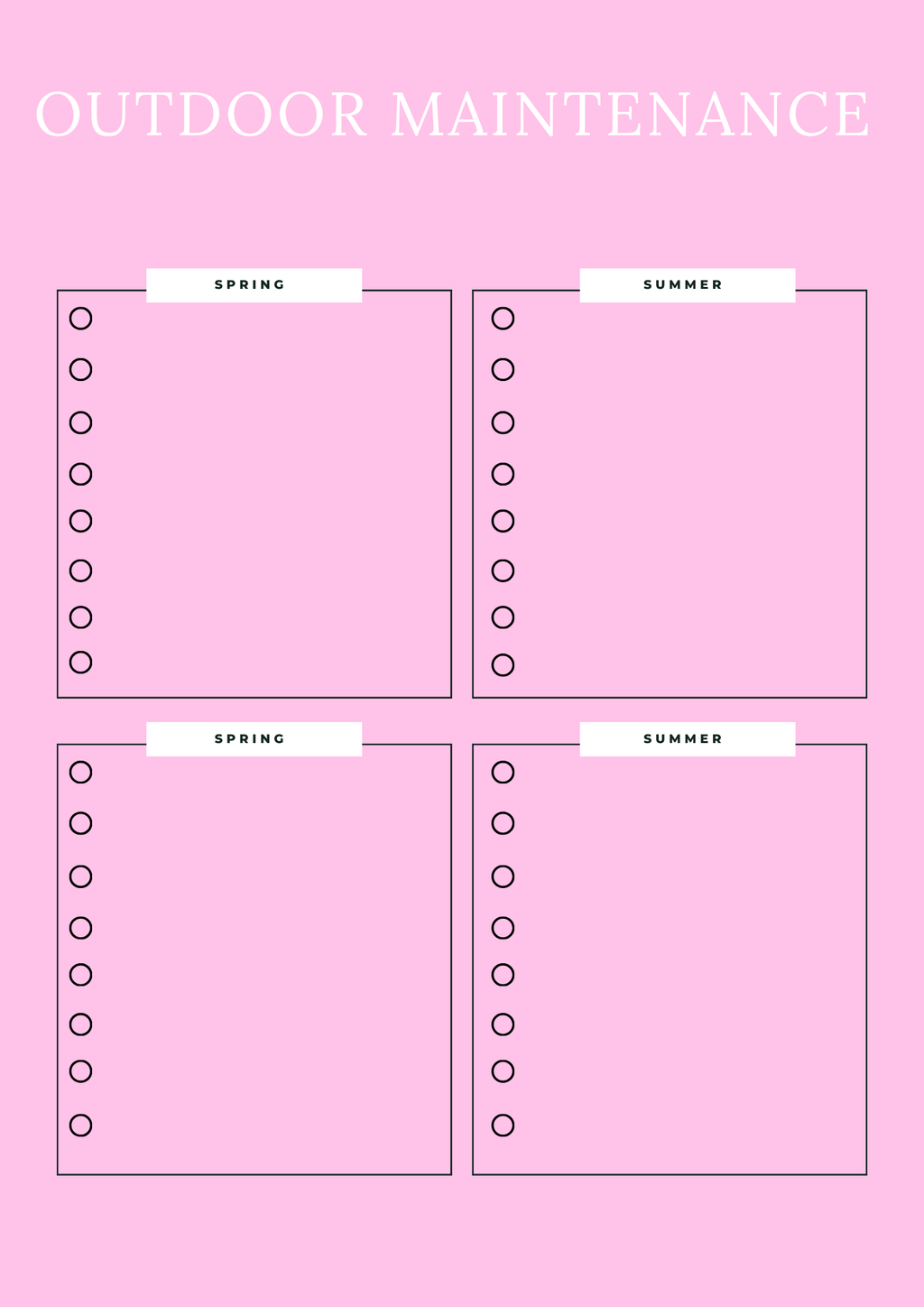 Household Management Planner - GlamDigitalBossCo