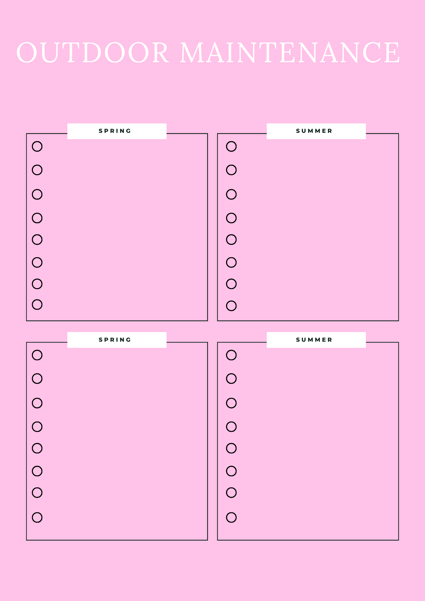 Household Management Planner - GlamDigitalBossCo