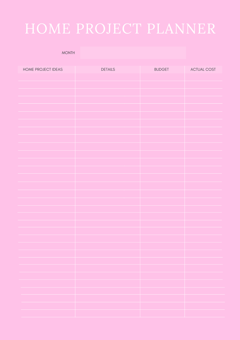 Household Management Planner - GlamDigitalBossCo